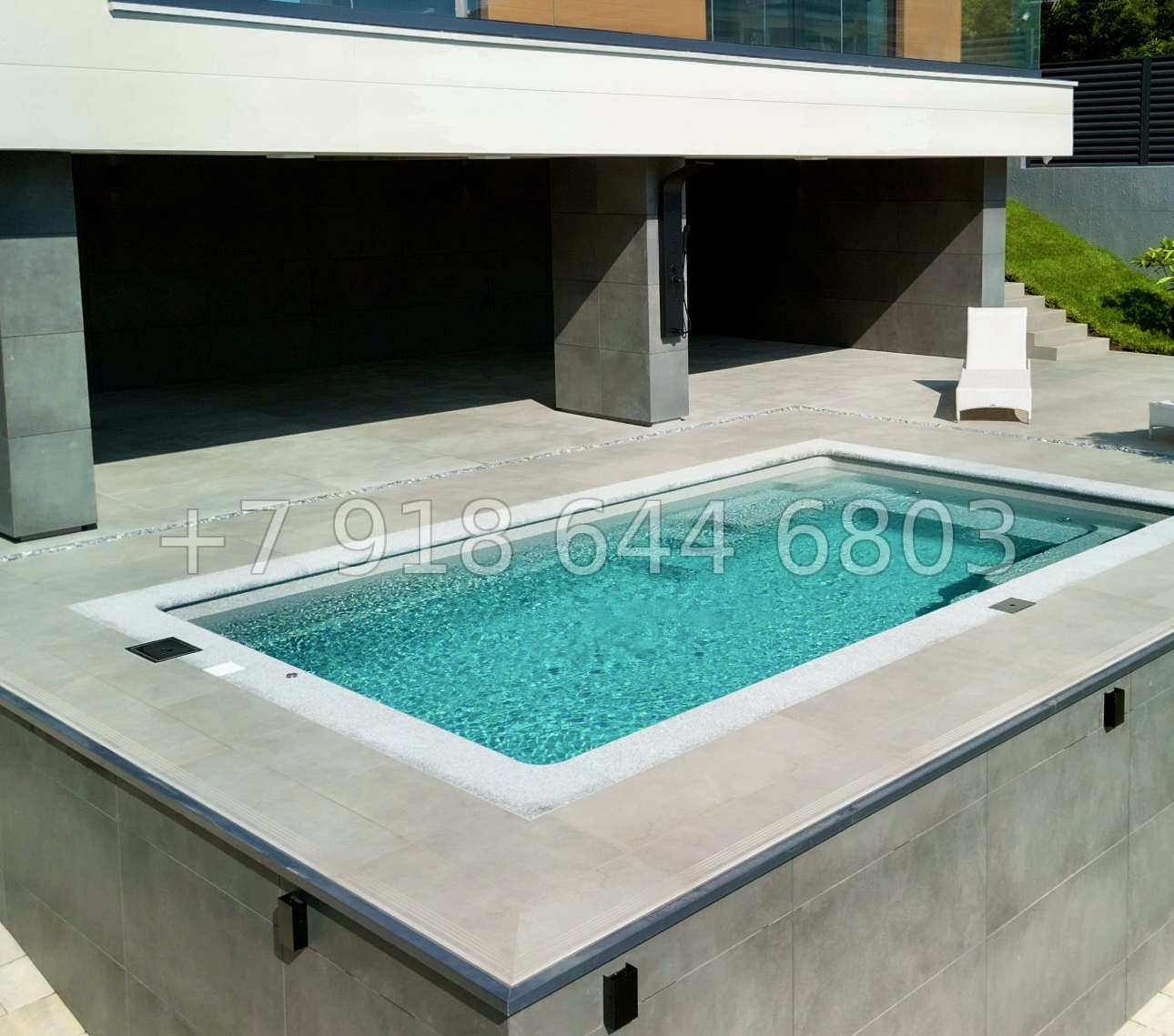 № 28 м. Современный дом с бассейном в Адлере  - миниатюра 8