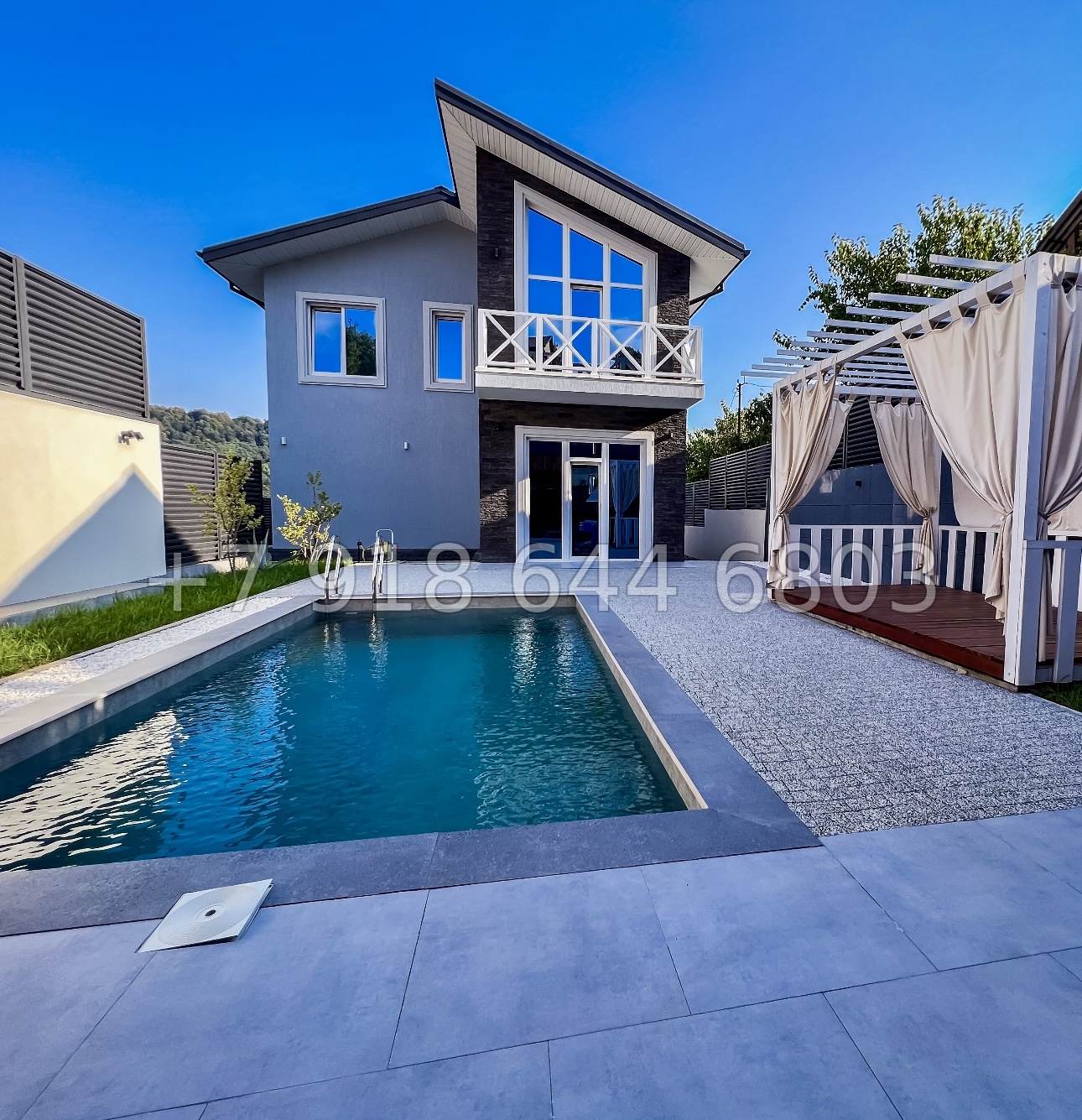 № 60 Б. Отличный дом с большим участком земли в Адлере с бассейном  - миниатюра 32