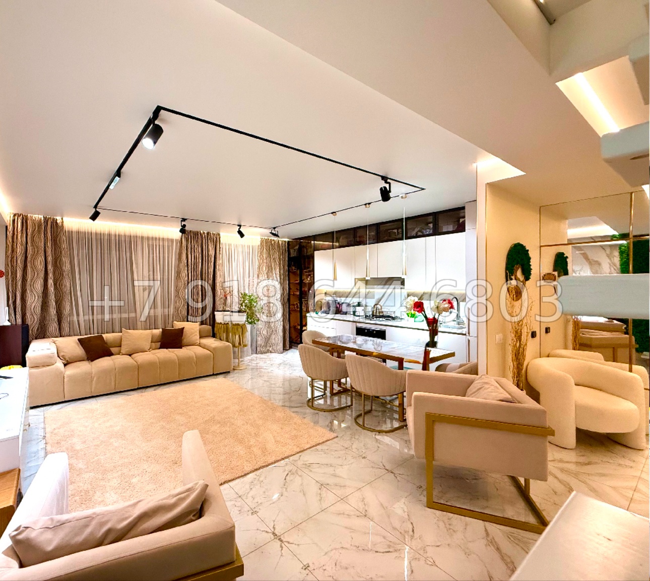 № 220 р. Трёхкомнатная Квартира в Адлере ЖК Кристалл  - миниатюра 9