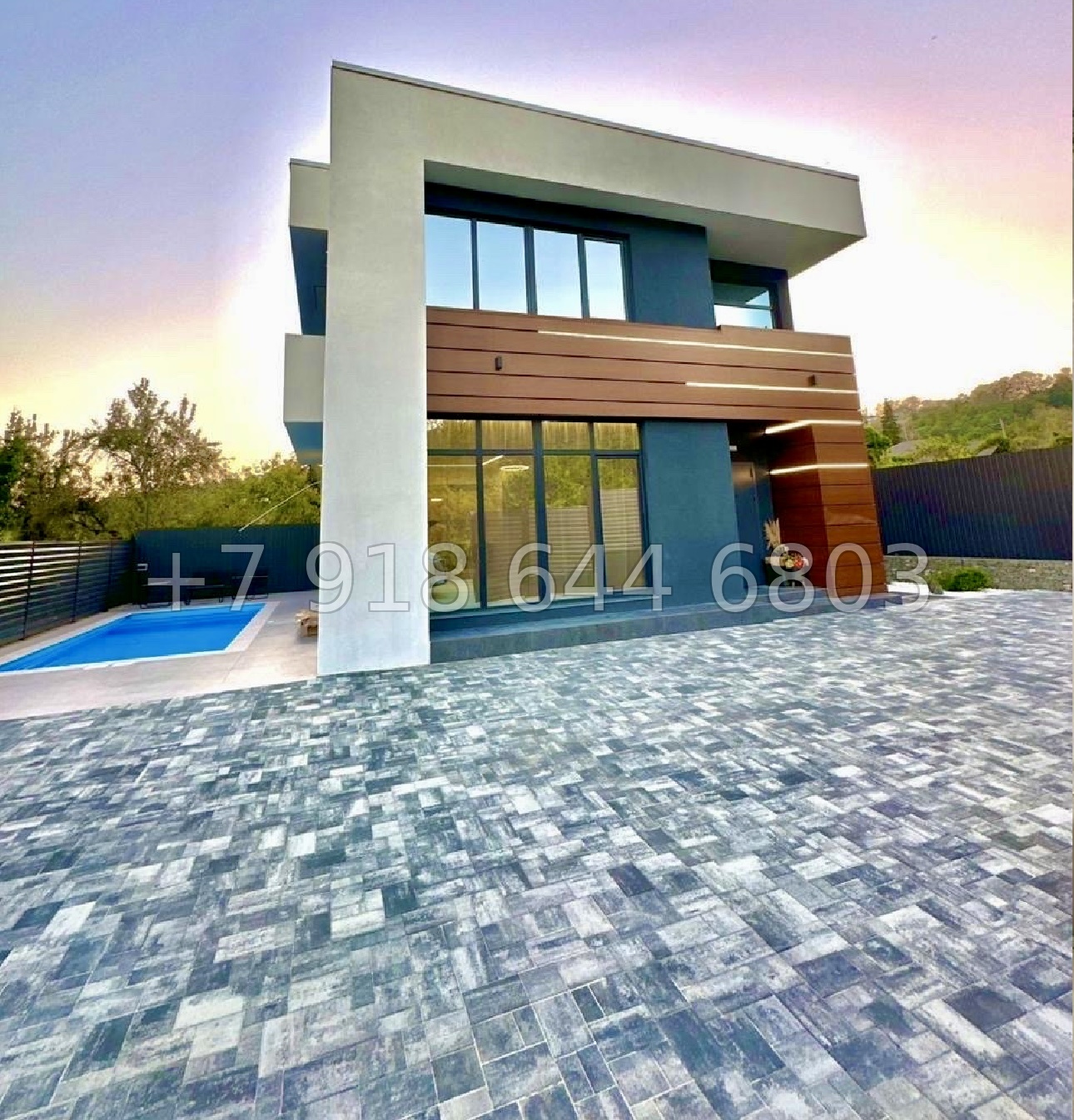 № 184 Б. Дом с бассейном в Адлере  - миниатюра 1