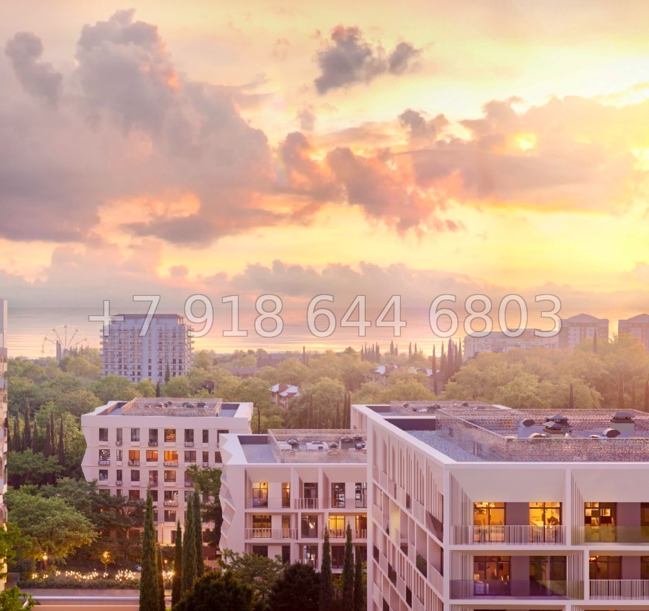 № 6ю. Квартиры у моря в Алуште. Дома Бизнес класса. ЖК Парковая Резиденция  - миниатюра 31