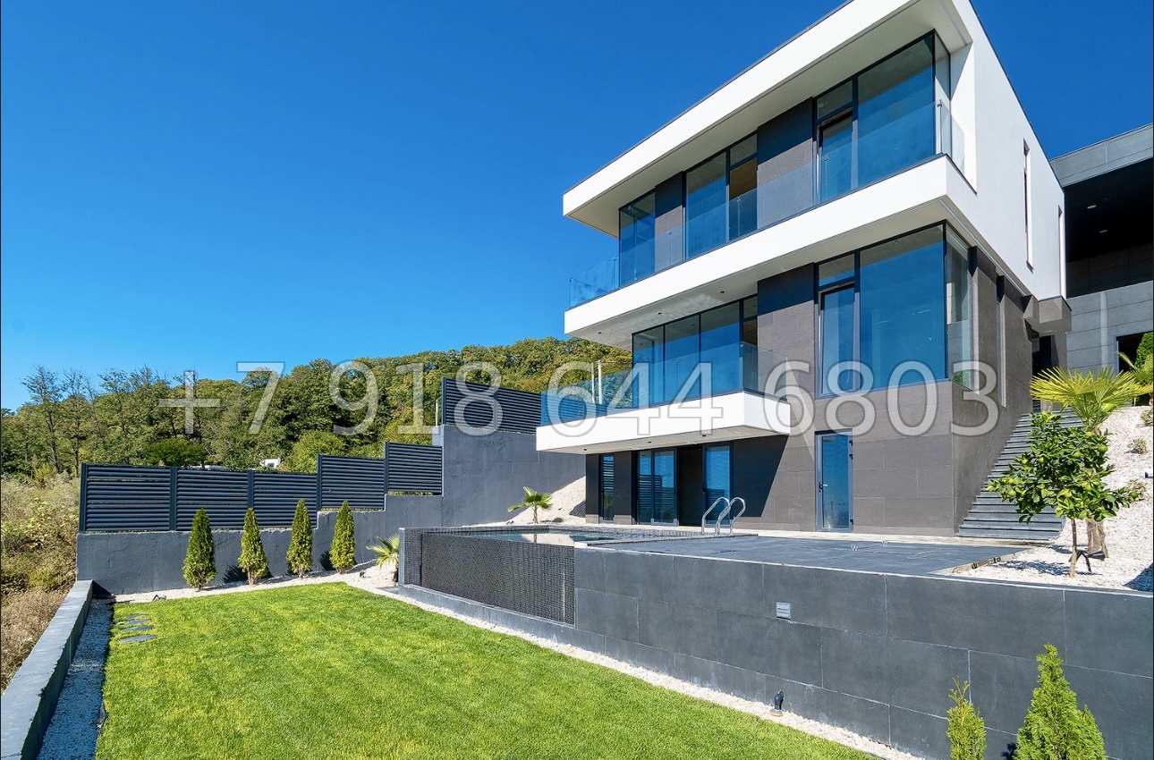 № 18 В. Два роскошных дома с бассейном и с прямым видом на море в Сочи  - миниатюра 5