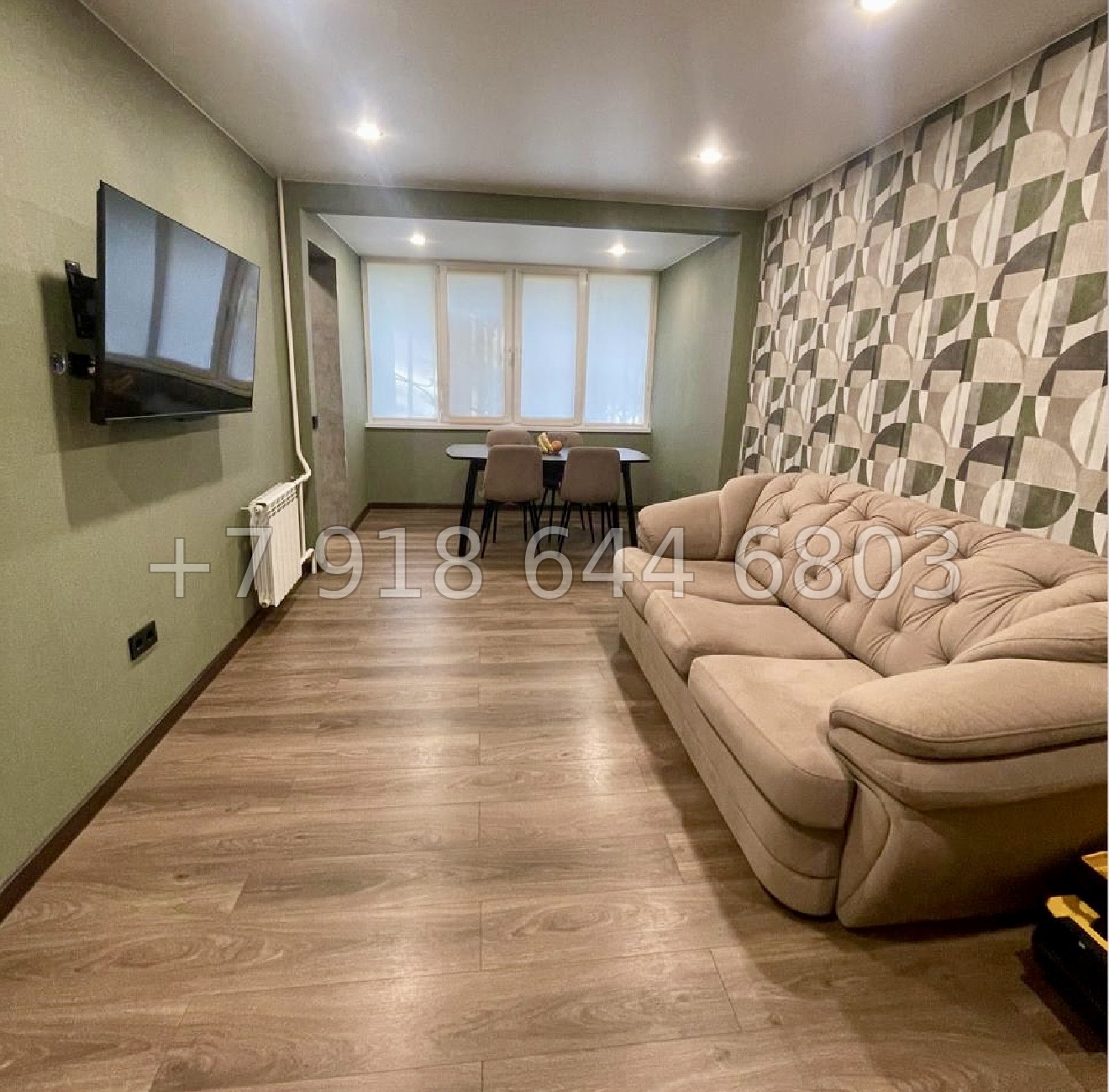 № 417 р. Трёхкомнатная Квартира в Сочи Дагомысе  - миниатюра 6