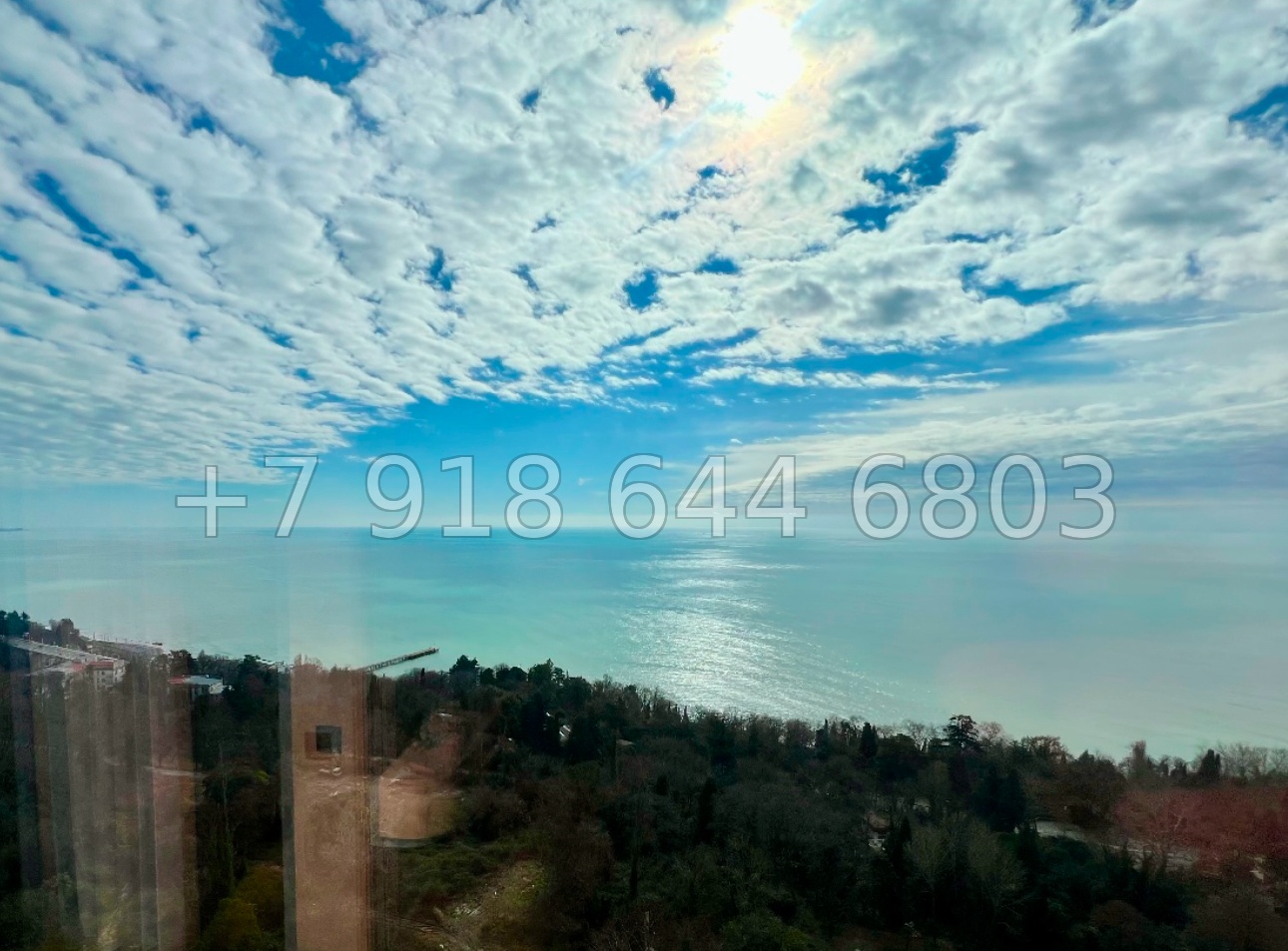 № 375 р. Трёхкомнатная квартира с прямым видом на Чёрное море в городе Сочи  - миниатюра 2