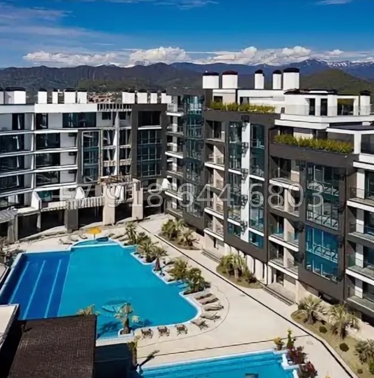 № 477 р. Квартира с видом на море в Сочи и с бассейном  - миниатюра 2