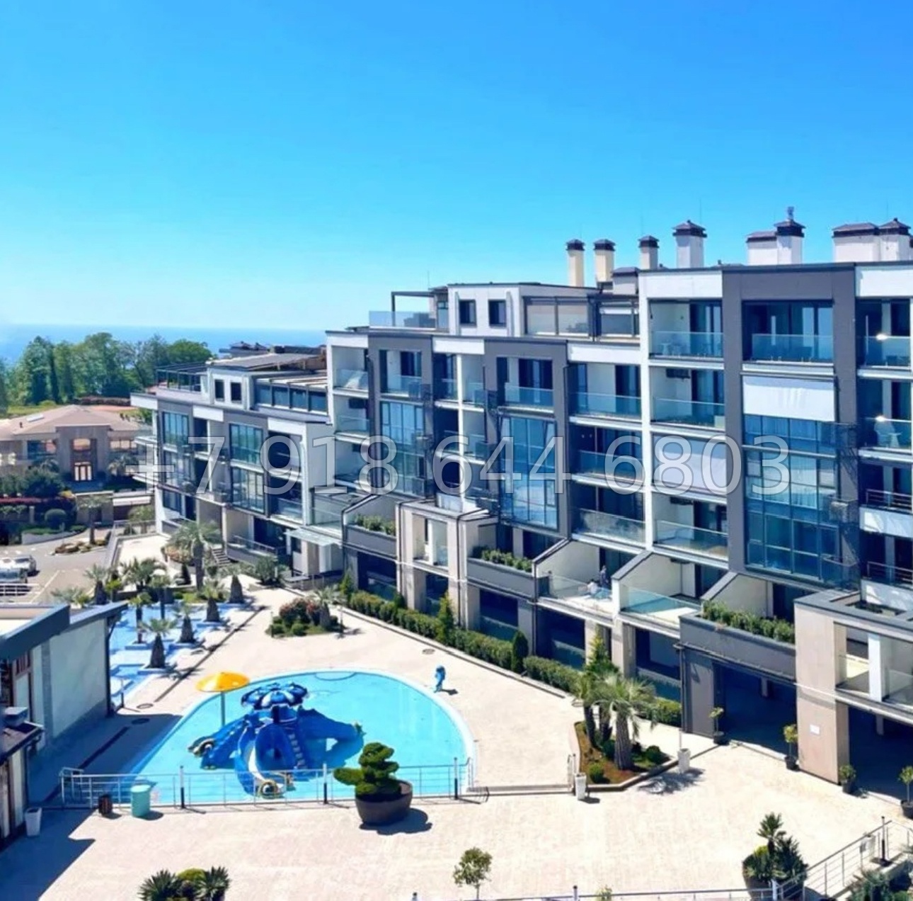 № 482 р. ЖК Лазурный берег Сочи. Квартира с бассейном  - миниатюра 17