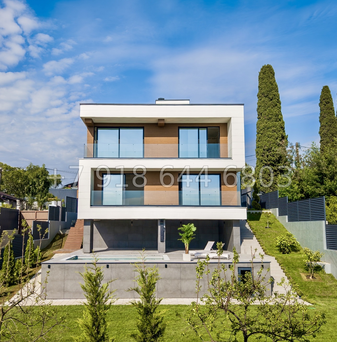 № 28 м. Современный дом с бассейном в Адлере  - миниатюра 19