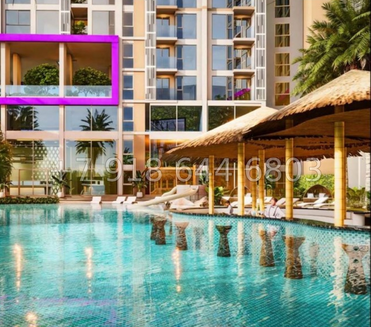 № 12. The Riviera Santa Monica Riviera Group Джомтьен пляж р-н - миниатюра 3
