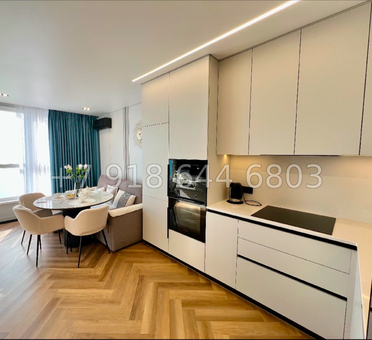 № 375 р. Трёхкомнатная квартира с прямым видом на Чёрное море в городе Сочи  - миниатюра 19