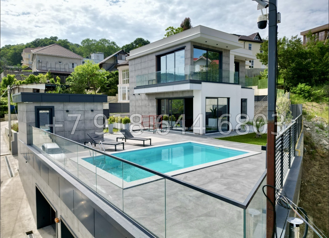 № 48 Б. Дом с бассейном в Адлере  - миниатюра 24