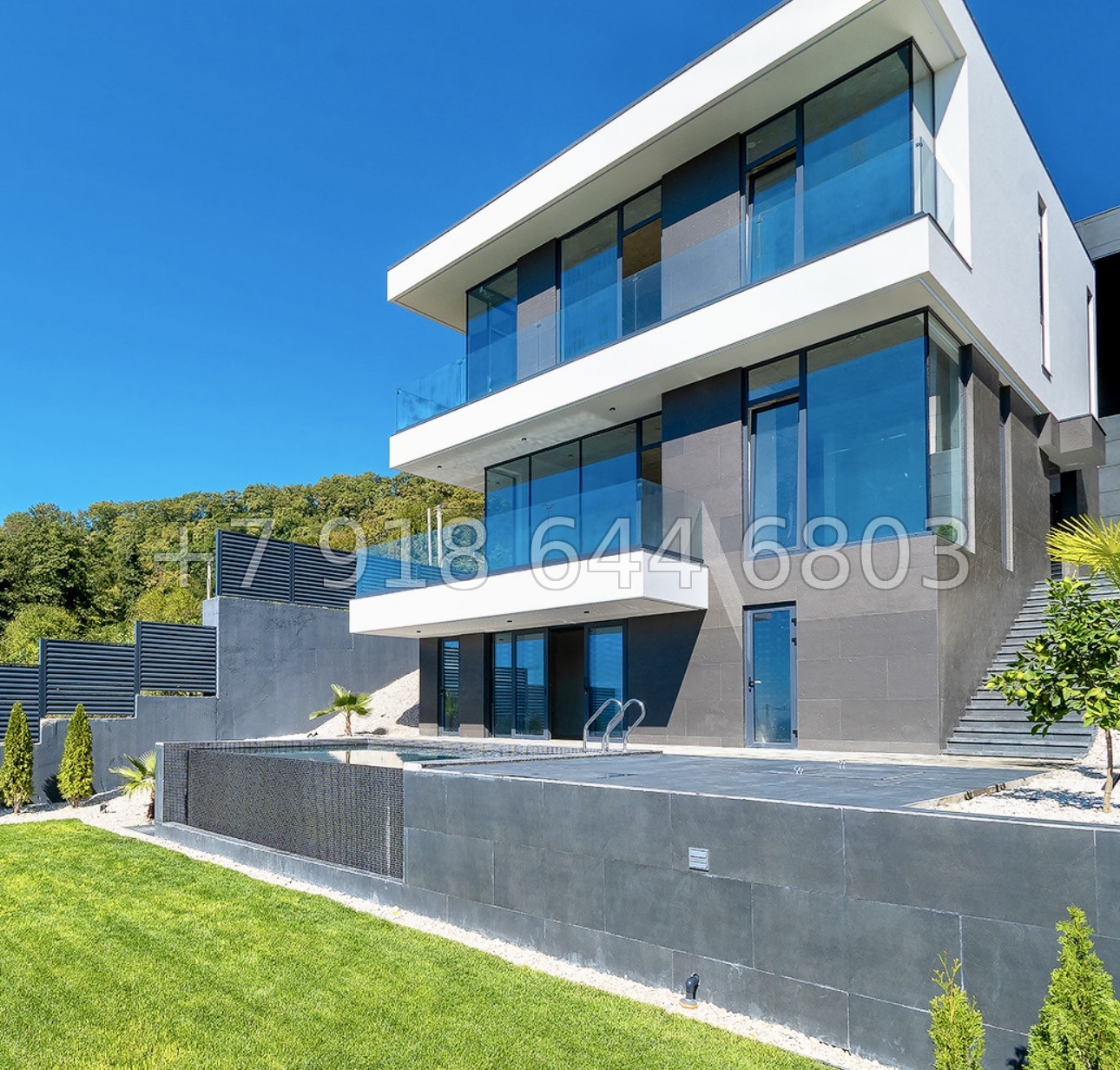 № 18 В. Два роскошных дома с бассейном и с прямым видом на море в Сочи  - миниатюра 6