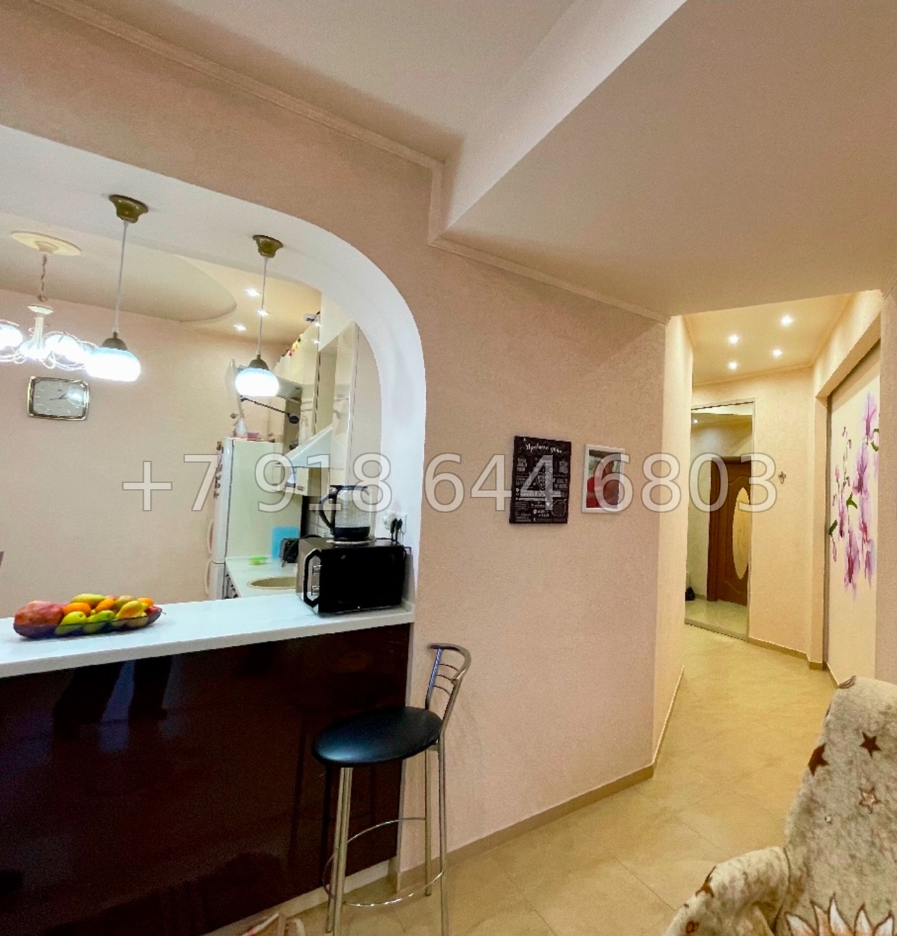 № 42р. Трёхкомнатная Квартира в тихом месте города Сочи  - миниатюра 3