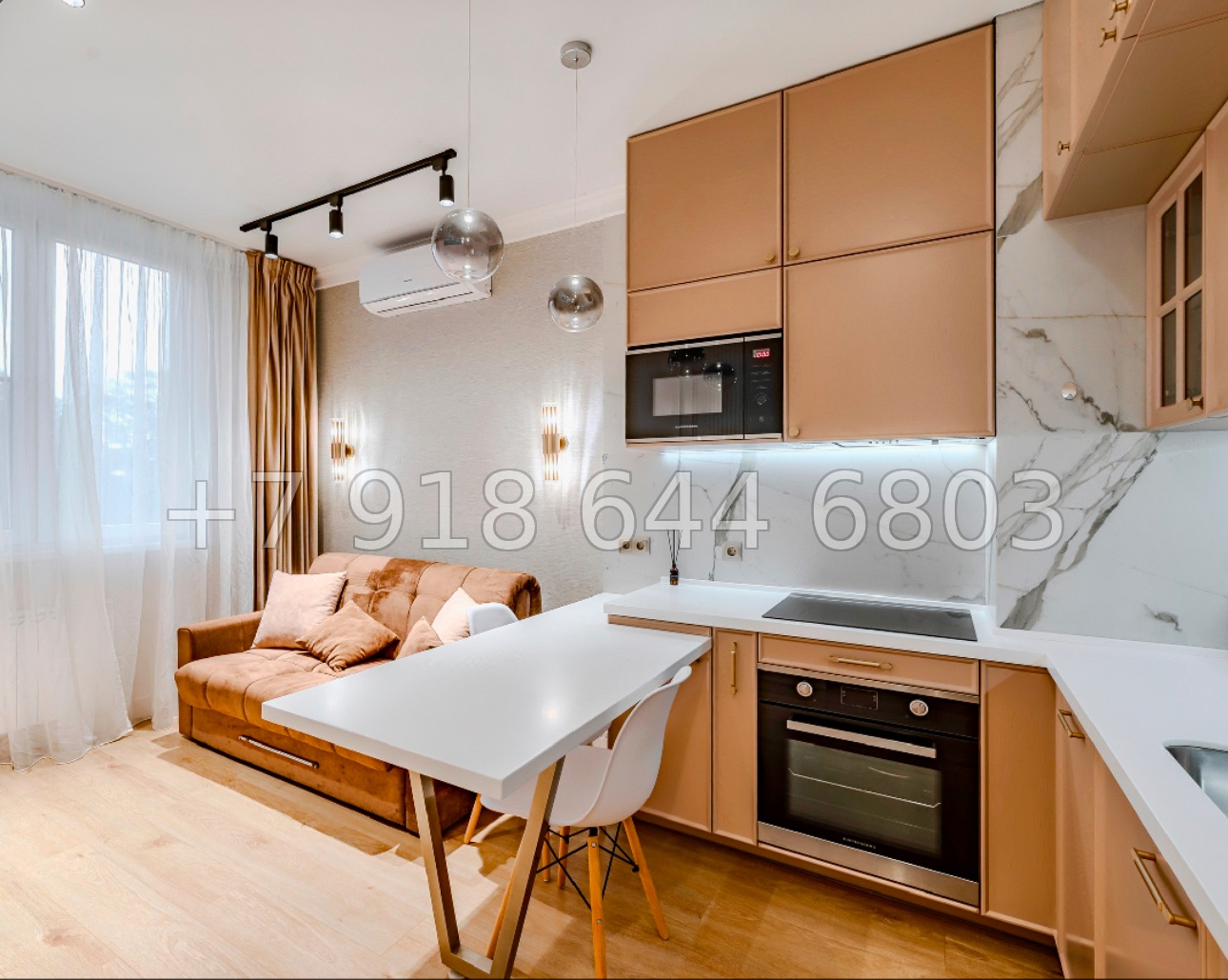 № 19р. Квартира с бассейном в Сочи.  Дорогой и качественный ремонт  - миниатюра 1