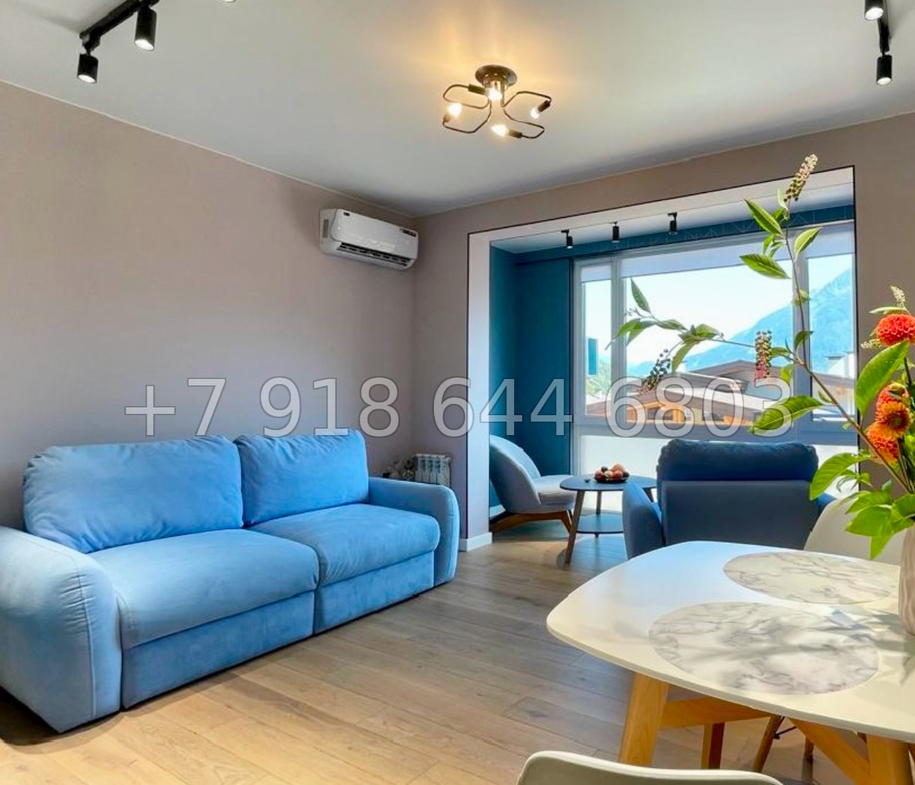 № 4и. Квартира с красивым ремонтом и видом на горы - миниатюра 6