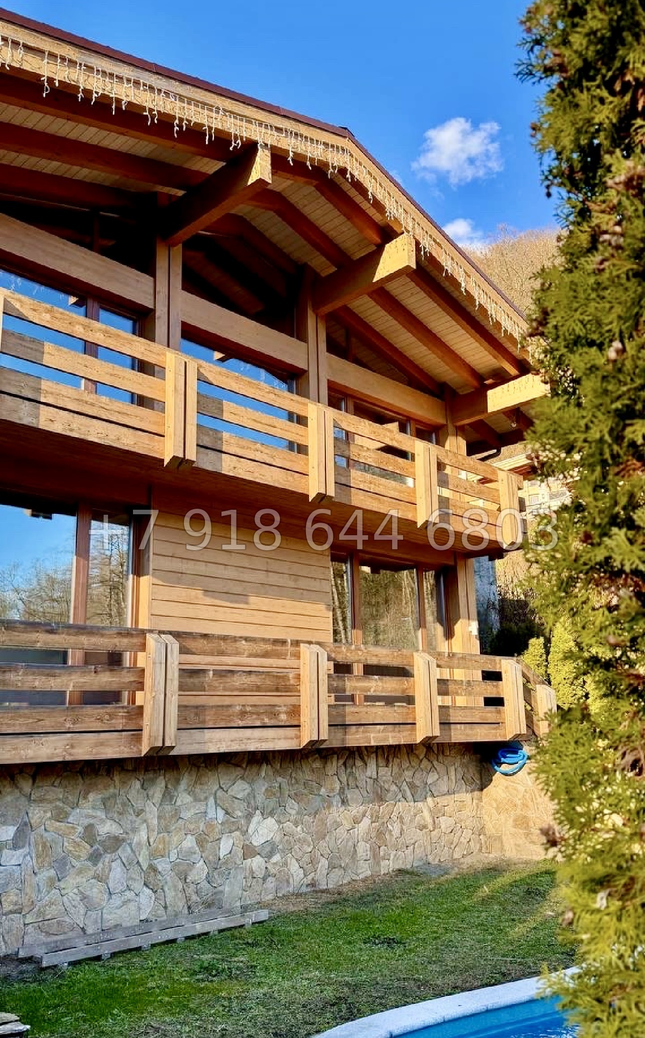 № 37 м. Дом на Красной Поляне с бассейном  - миниатюра 1