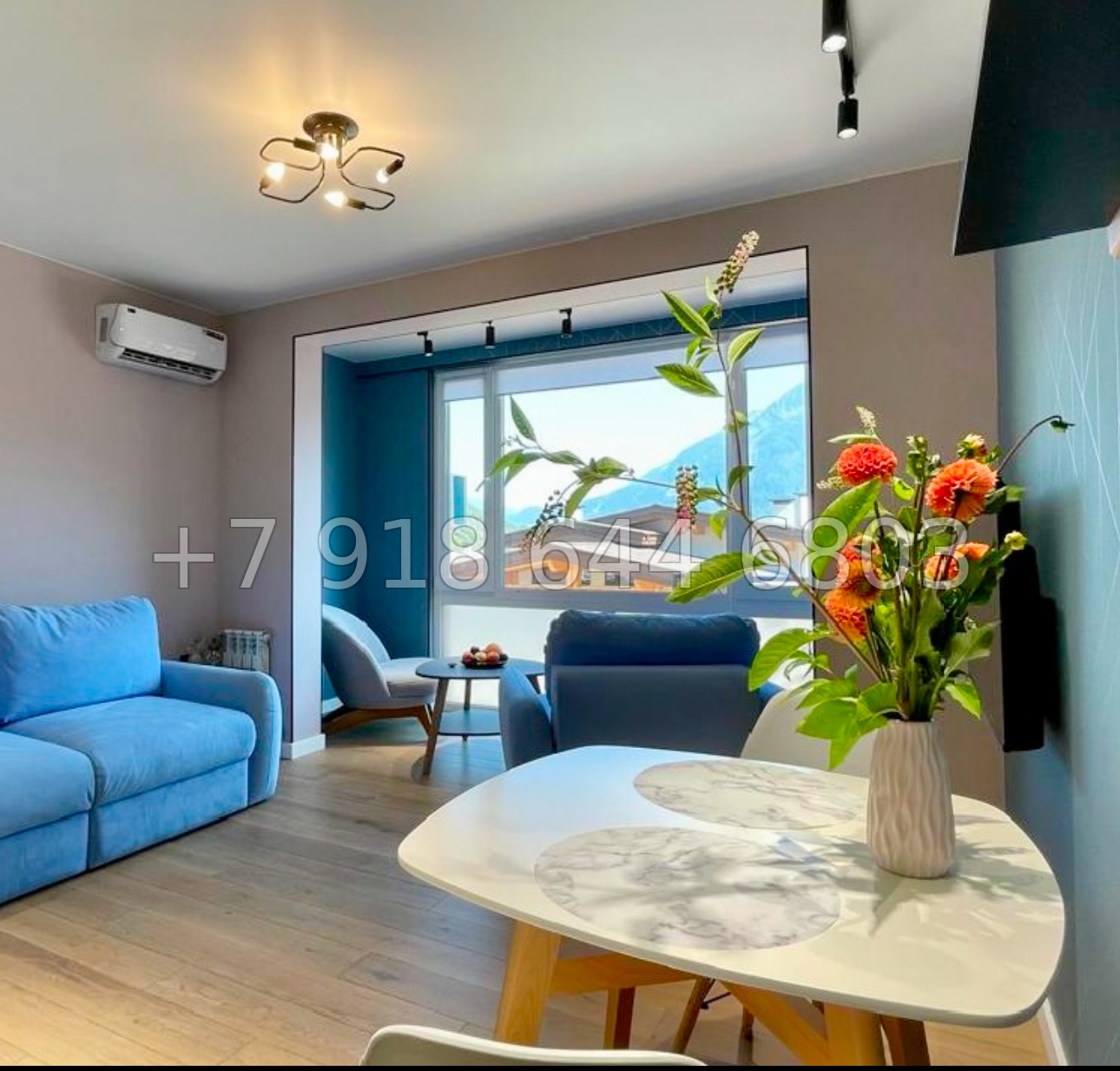 № 4и. Квартира с красивым ремонтом и видом на горы - миниатюра 9