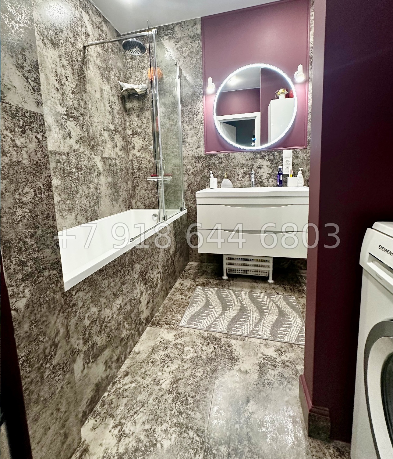 № 45р. Двухкомнатная Квартира в популярном Жилом Комплексе в центре города Сочи.  - миниатюра 21