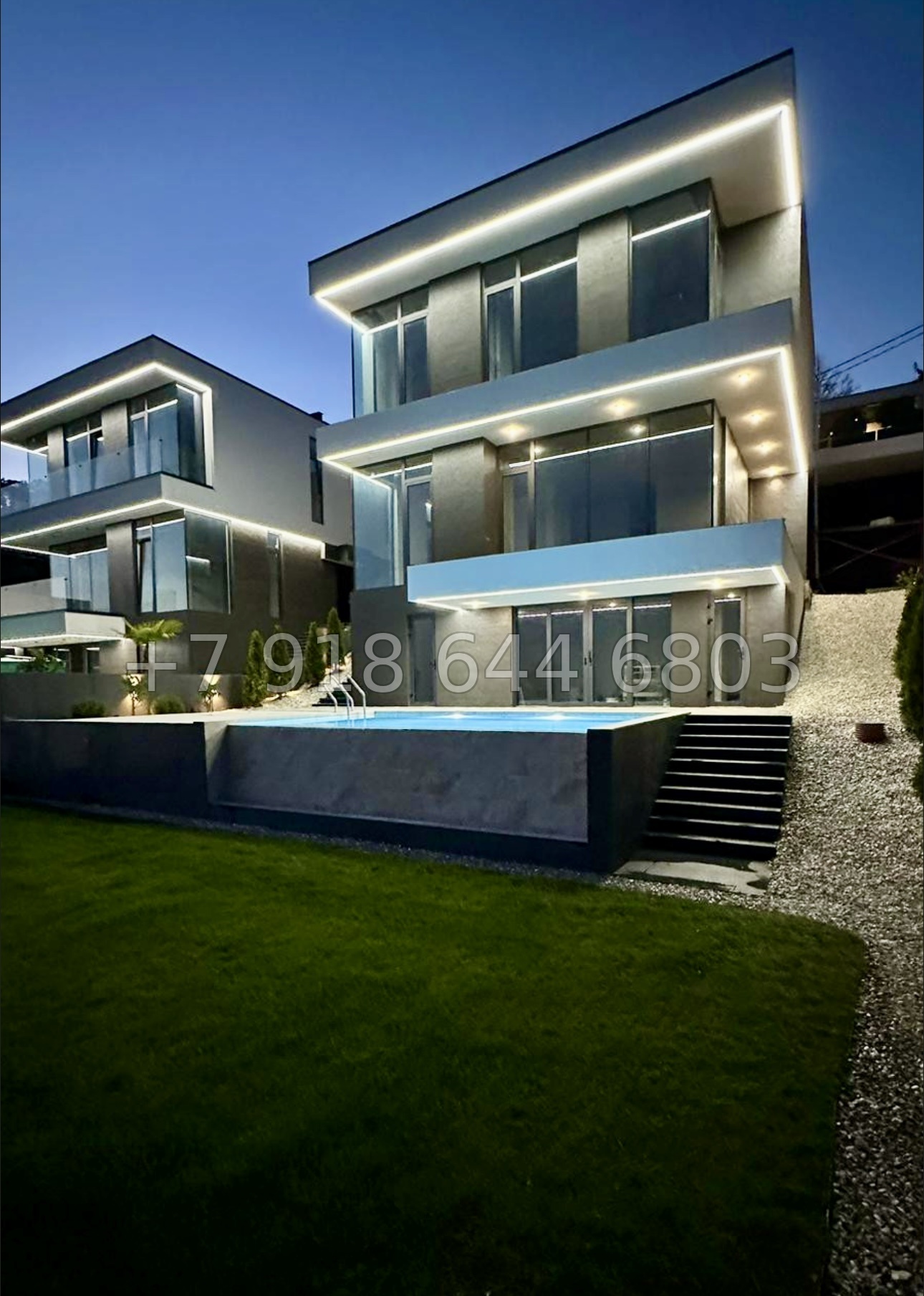 № 18 В. Два роскошных дома с бассейном и с прямым видом на море в Сочи  - миниатюра 8