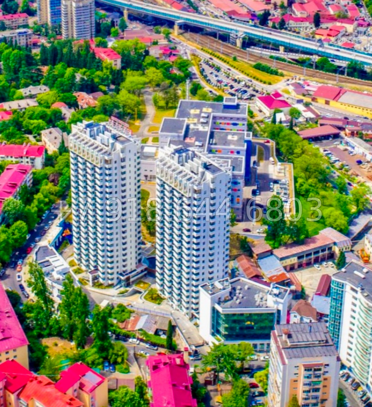 № 14 е. Трёхкомнатная Квартира в центре города Сочи ЖК Огни Сочи  - миниатюра 36