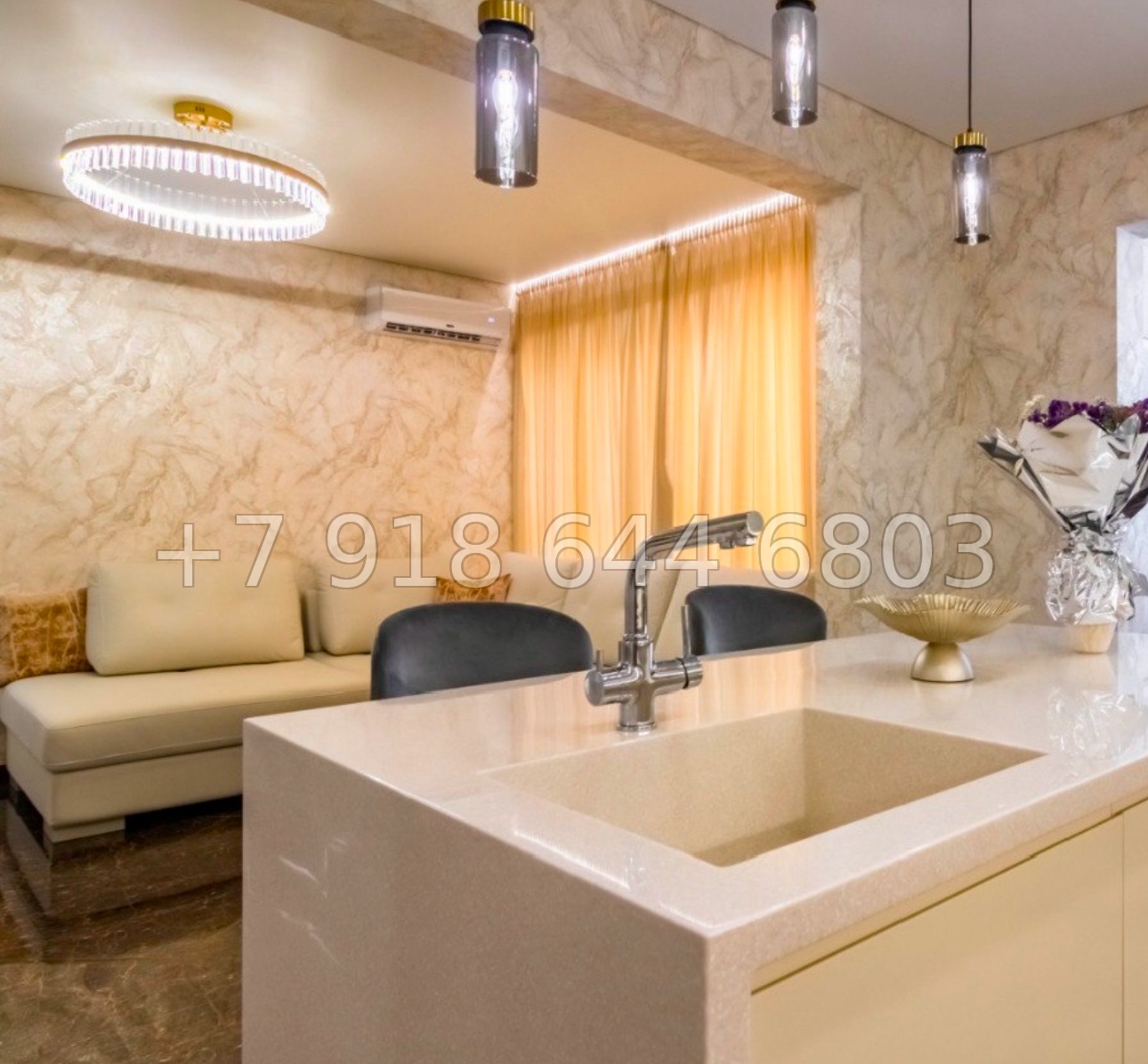 № 14 е. Трёхкомнатная Квартира в центре города Сочи ЖК Огни Сочи  - миниатюра 32