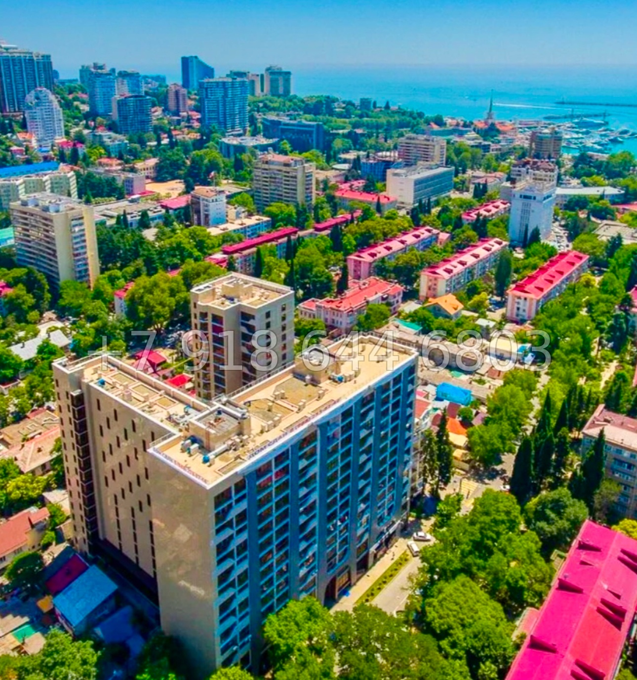 № 15е. Трёхкомнатная квартира в центре города Сочи на улице Роз. ЖК Роз Дель Мар - миниатюра 32