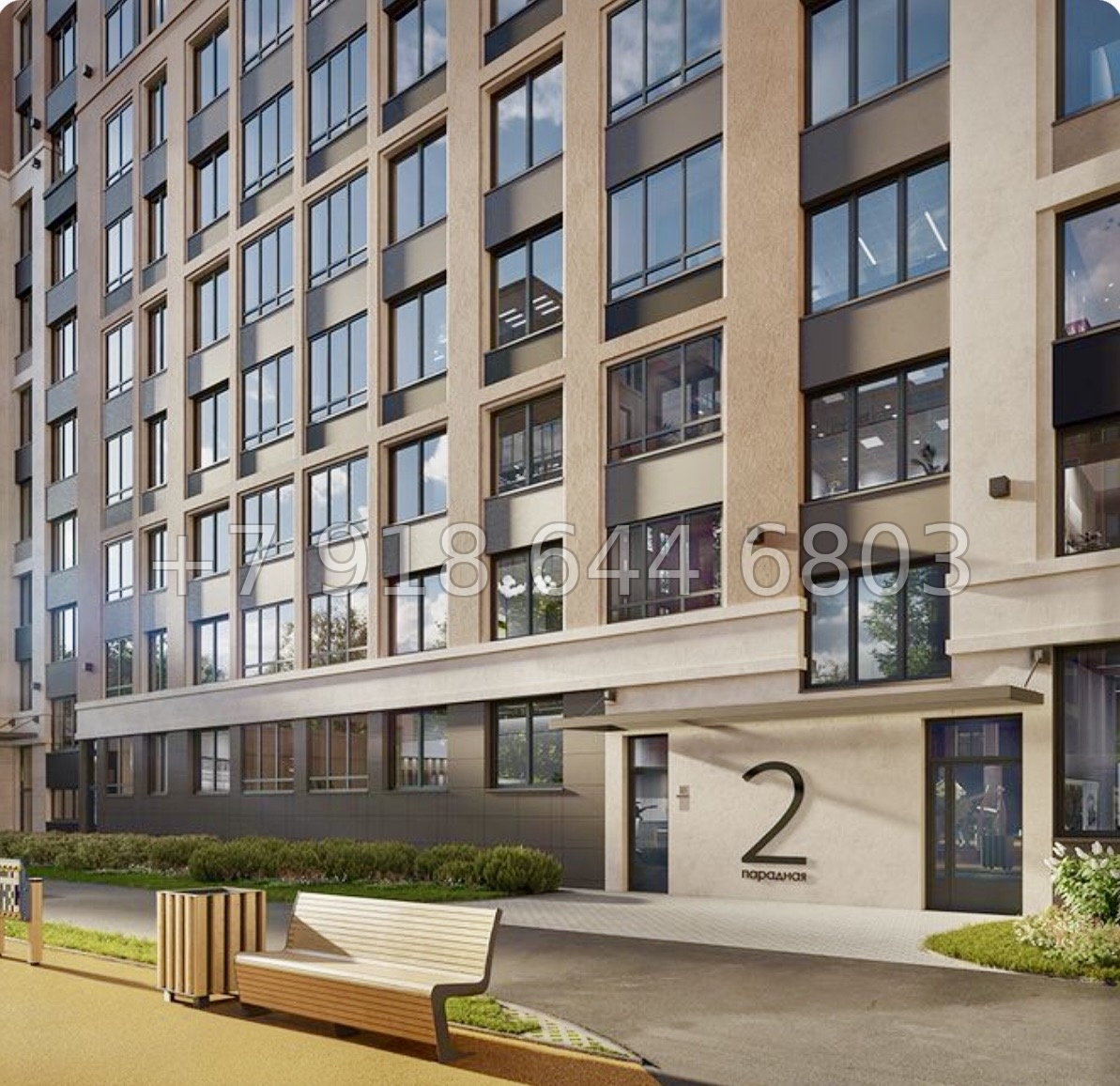 № 92 в. Метро улица Дыбенко. ЖК ID Kudrovo ll - миниатюра 3