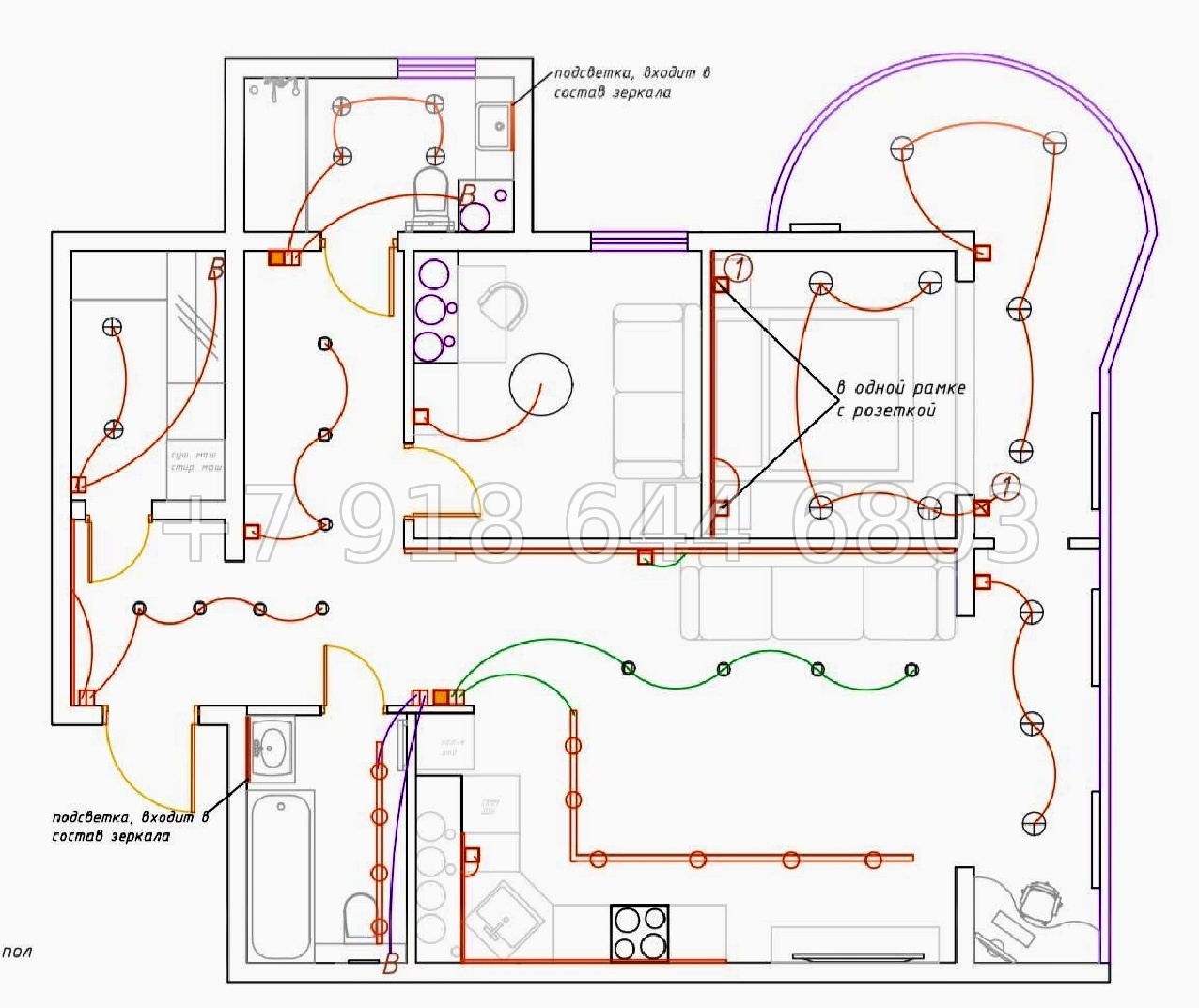№ 407 р. Двухкомнатная Квартира у моря в Сочи ЖК Южное море  - миниатюра 9