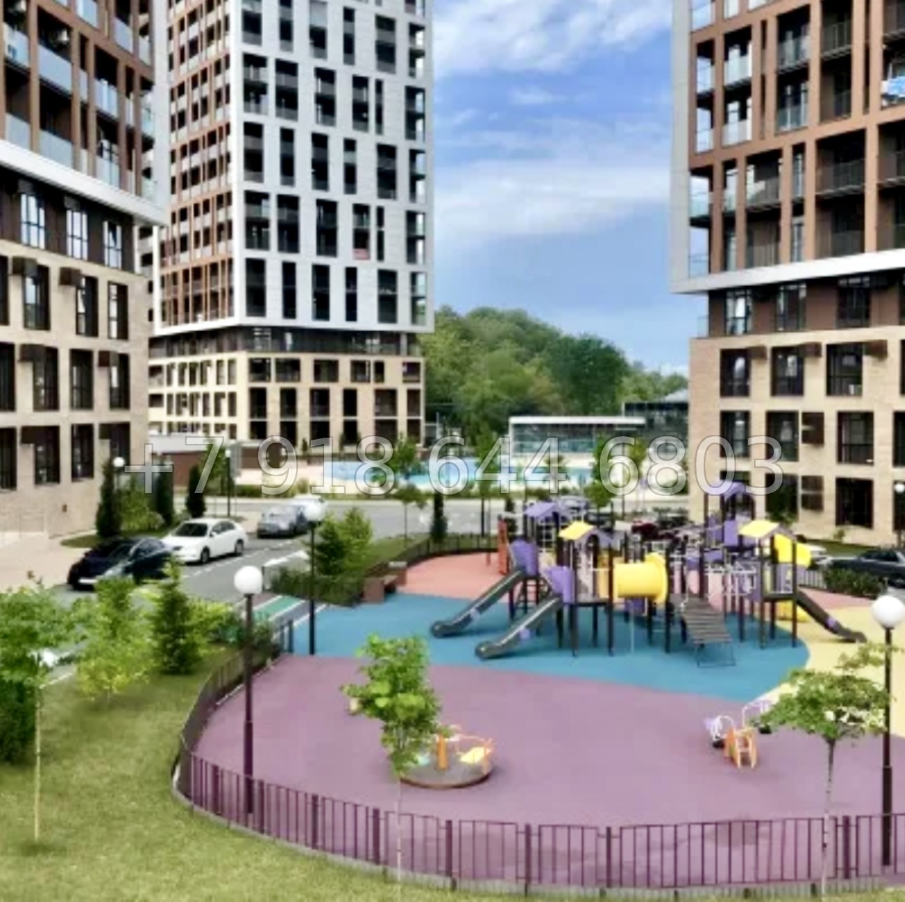 № 8п. Квартира в доме бизнес класса с бассейном в Дагомысе Сочи  - миниатюра 28