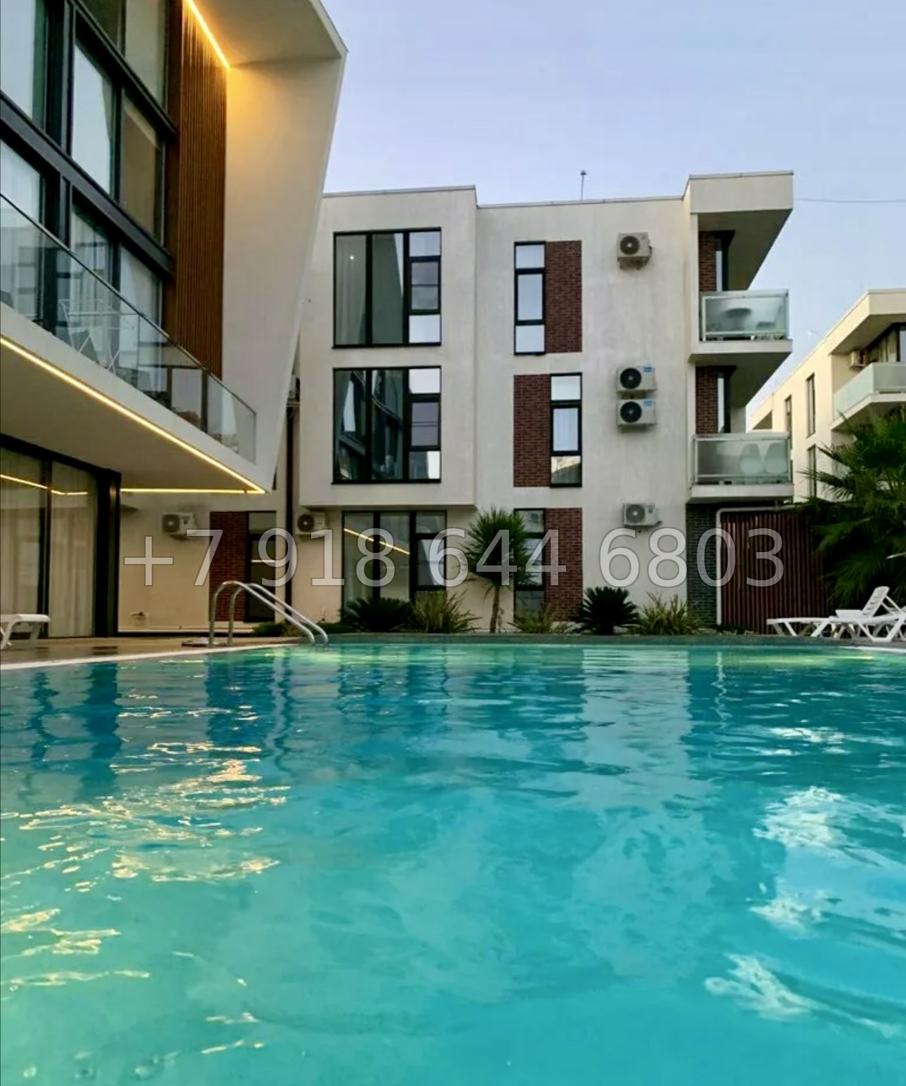 № 185 р. Квартира в Сочи с бассейном  - миниатюра 5