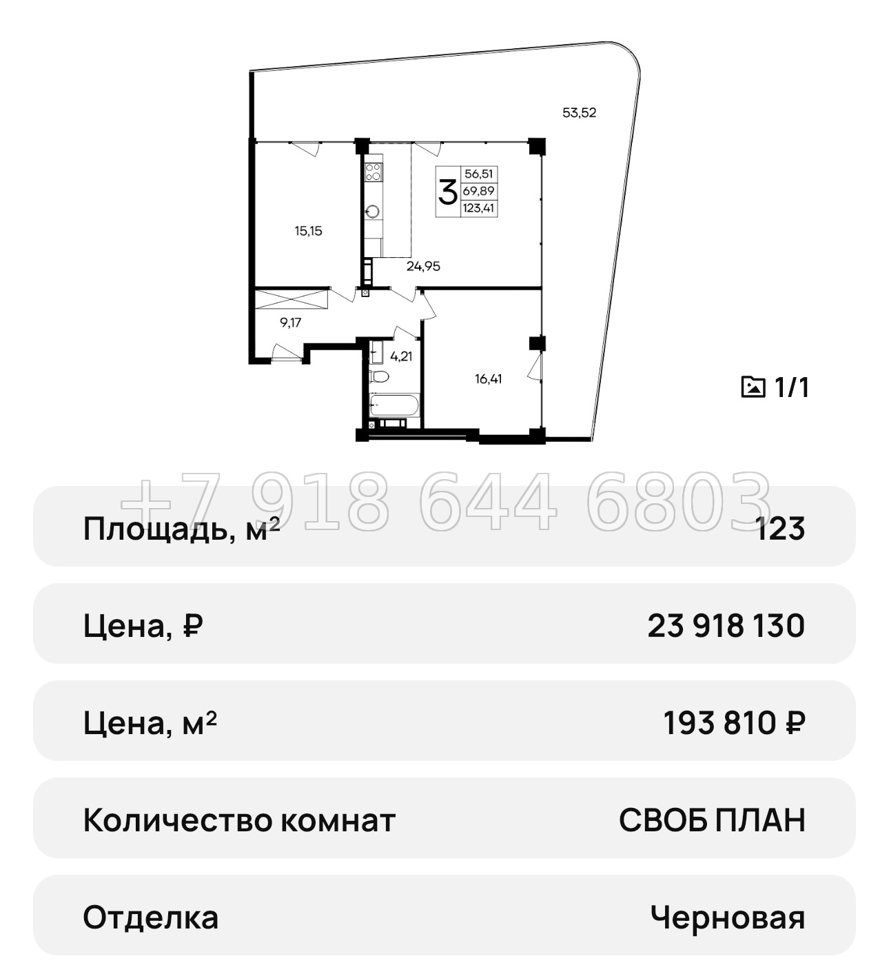 № 43 ю. Saga АК Ола-Апарт Саки - миниатюра 31