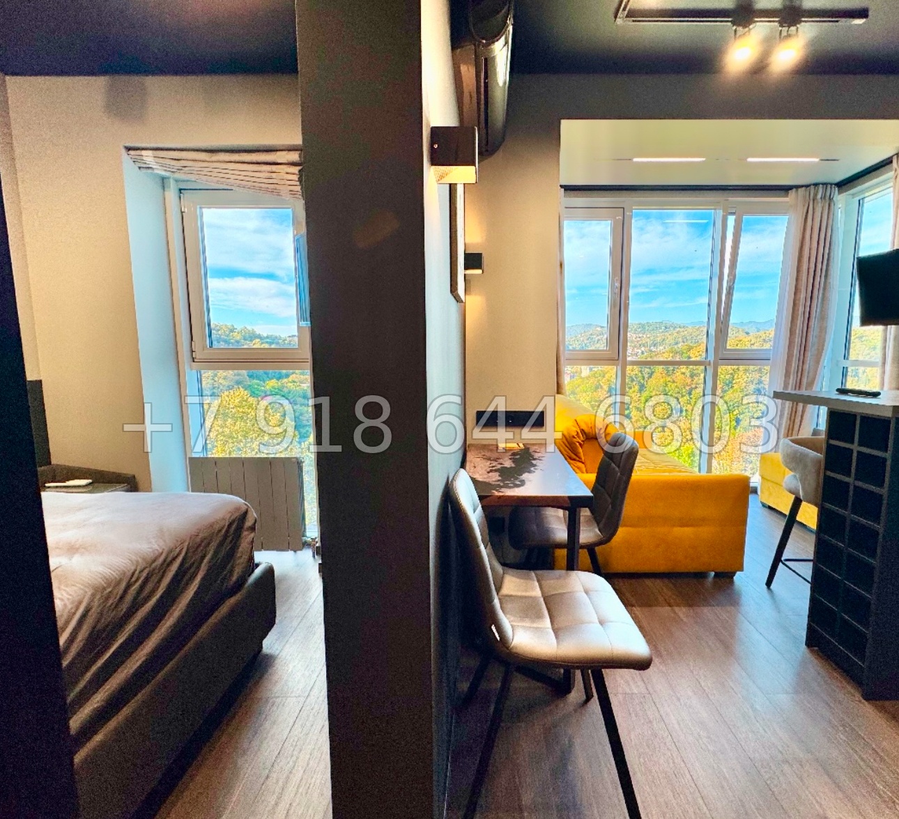 № 153 р. Однокомнатная квартира в ЖК Сочи Парк. Редкая планировка  - миниатюра 14