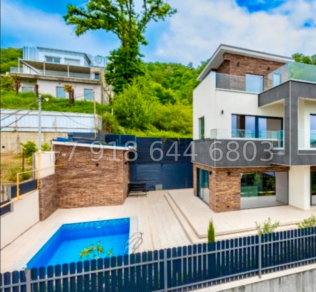 № 61 в. Коттедж с бассейном и новым ремонтом в Сочи Хоста - миниатюра 28