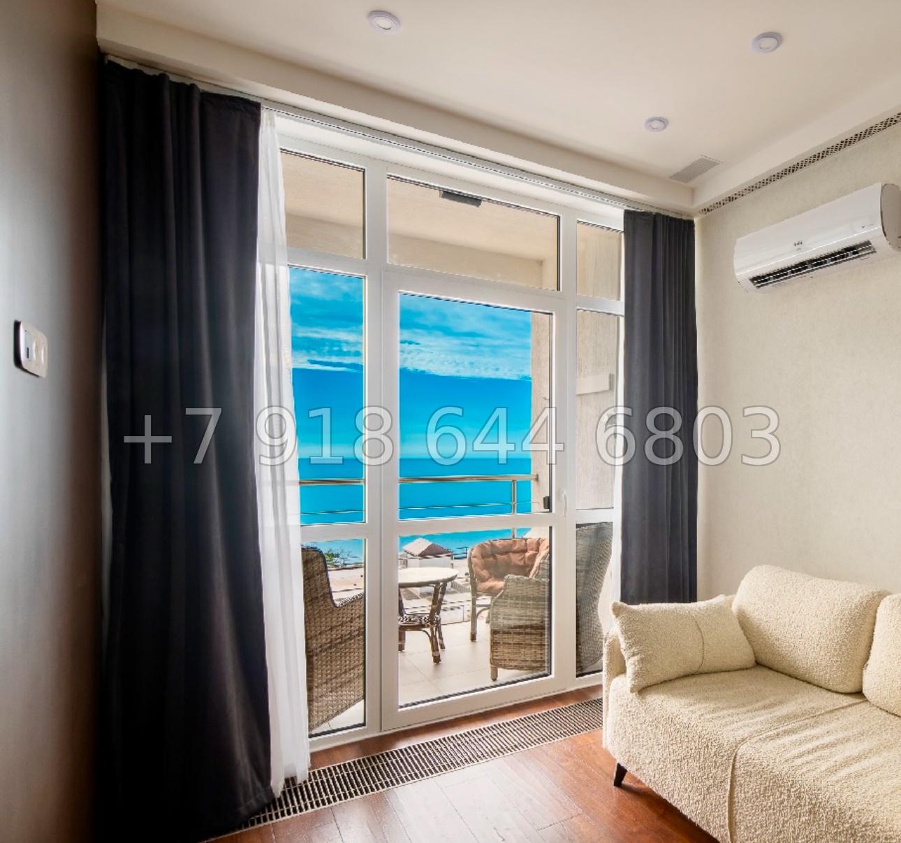 № 477 р. Квартира с видом на море в Сочи и с бассейном  - миниатюра 24