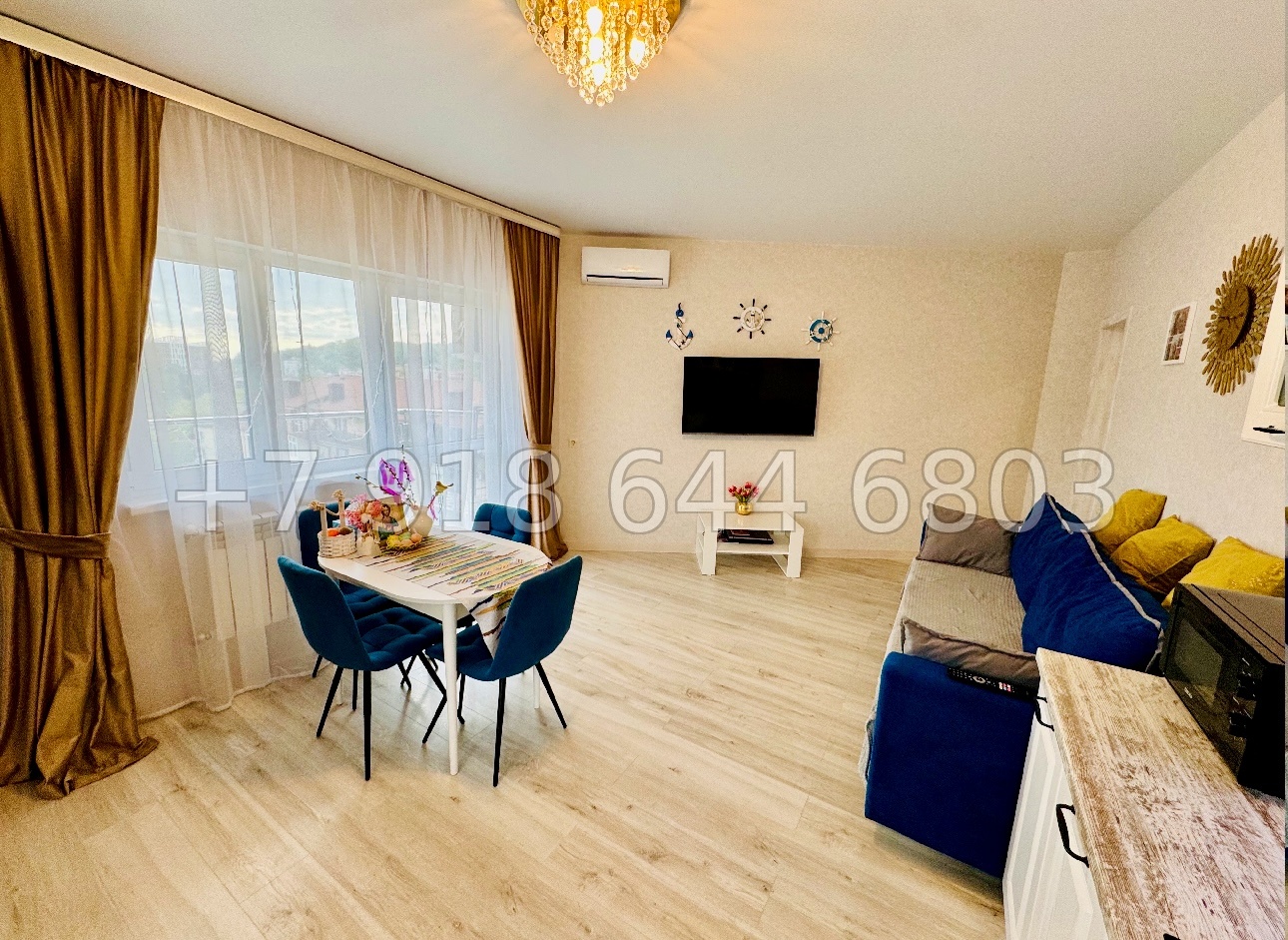 № 65р. Квартира с ремонтом в Сочи ЖК Дагомыс Каньон 2 - миниатюра 13