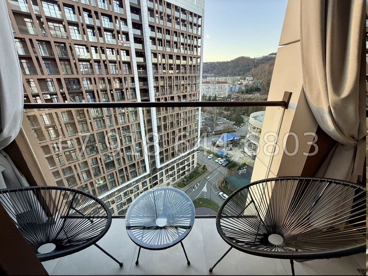 80р. Квартира с видом на закат. ЖК Аллея Парк Сочи Дагомыс  - миниатюра 8