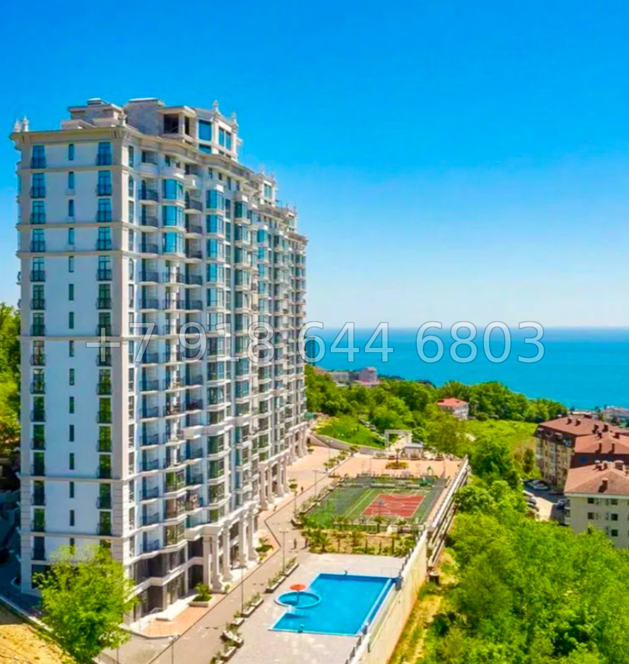 № 19р. Квартира с бассейном в Сочи.  Дорогой и качественный ремонт  - миниатюра 19