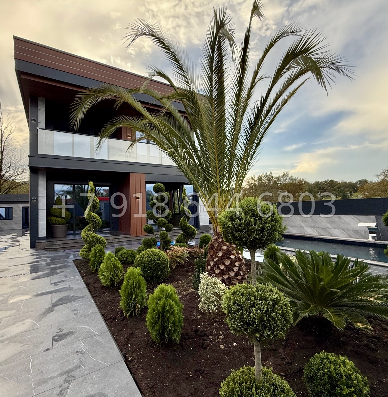 № 63 Б. Красивый дом с бассейном в Адлере  - миниатюра 8