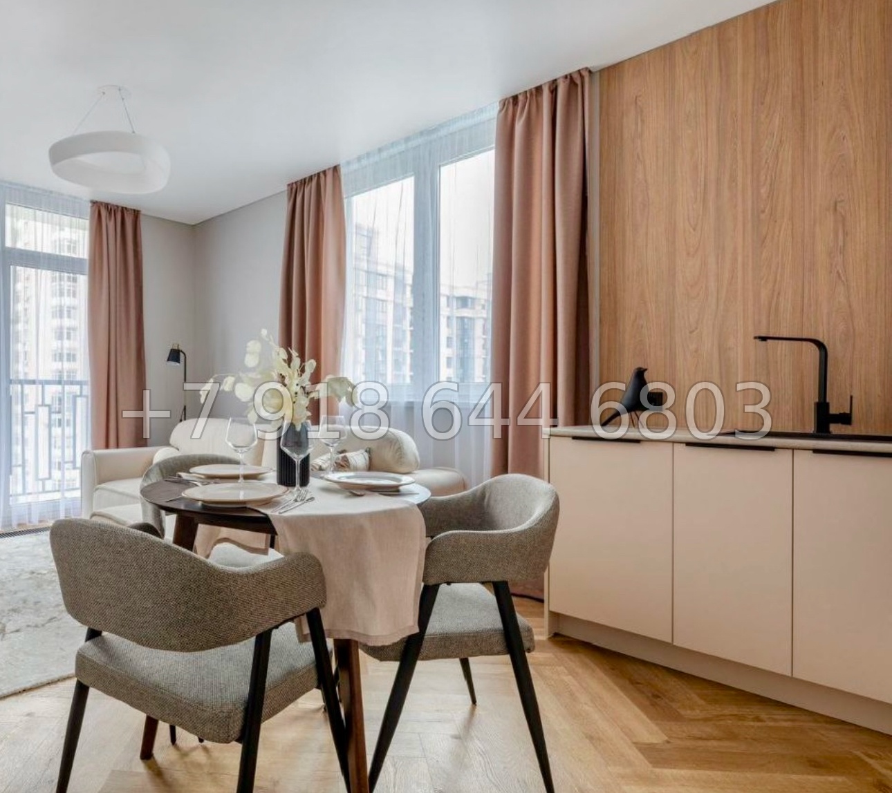 № 54 р. Трёхкомнатная Роскошная квартира в центре Сочи ЖК Альпийский квартал  - миниатюра 12