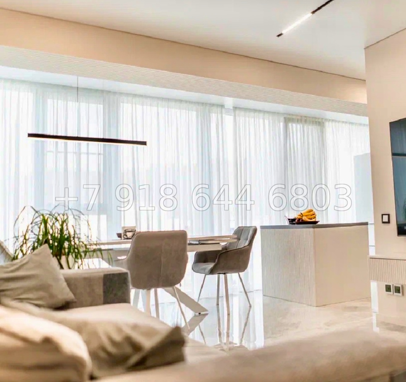 № 129р. Трёхкомнатная Квартира с хорошим ремонтом в Сочи ЖК Министерские озера  - миниатюра 2