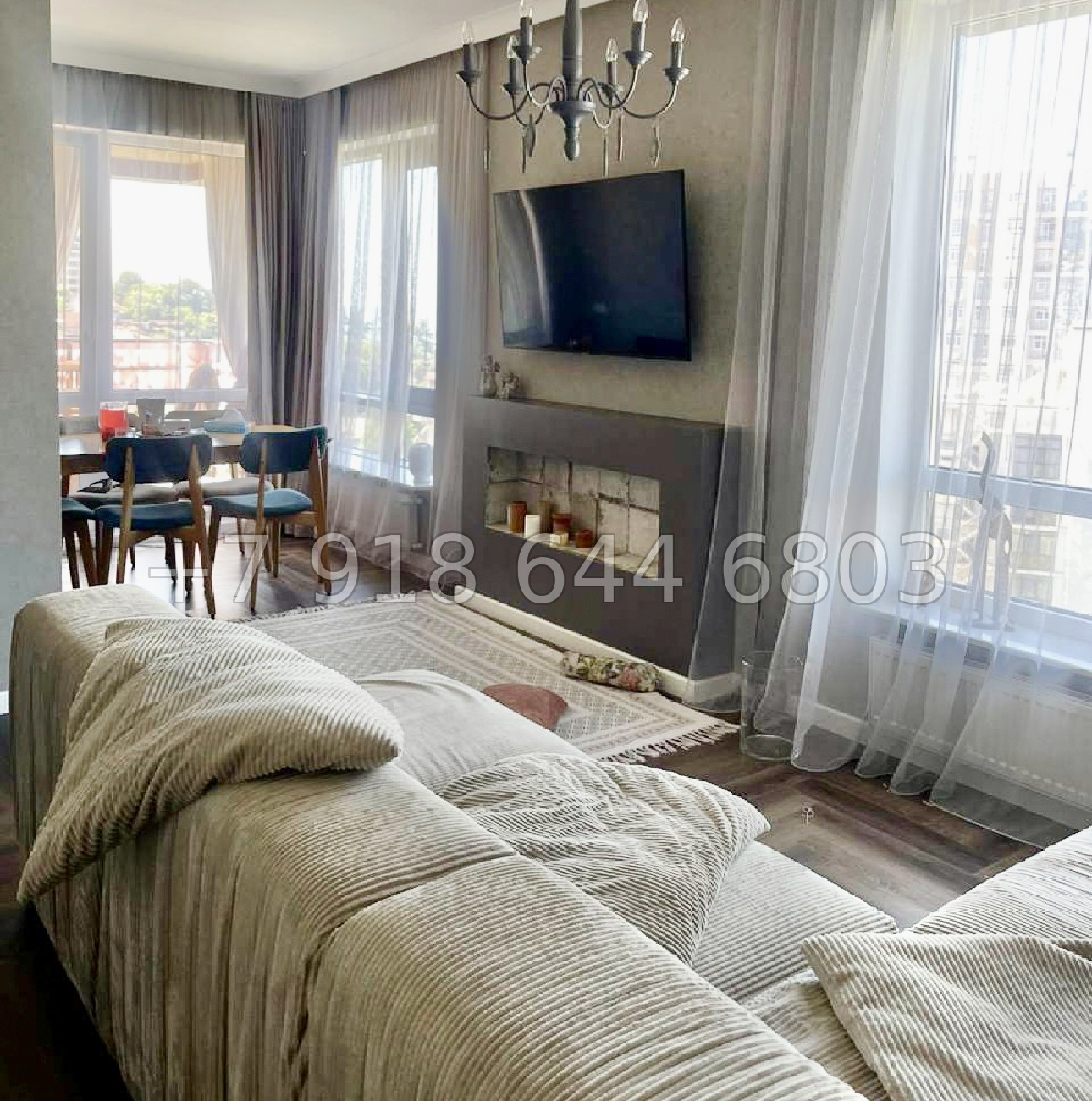 № 490 р. Трёхкомнатная Квартира в Сочи 100 метров до моря - миниатюра 2