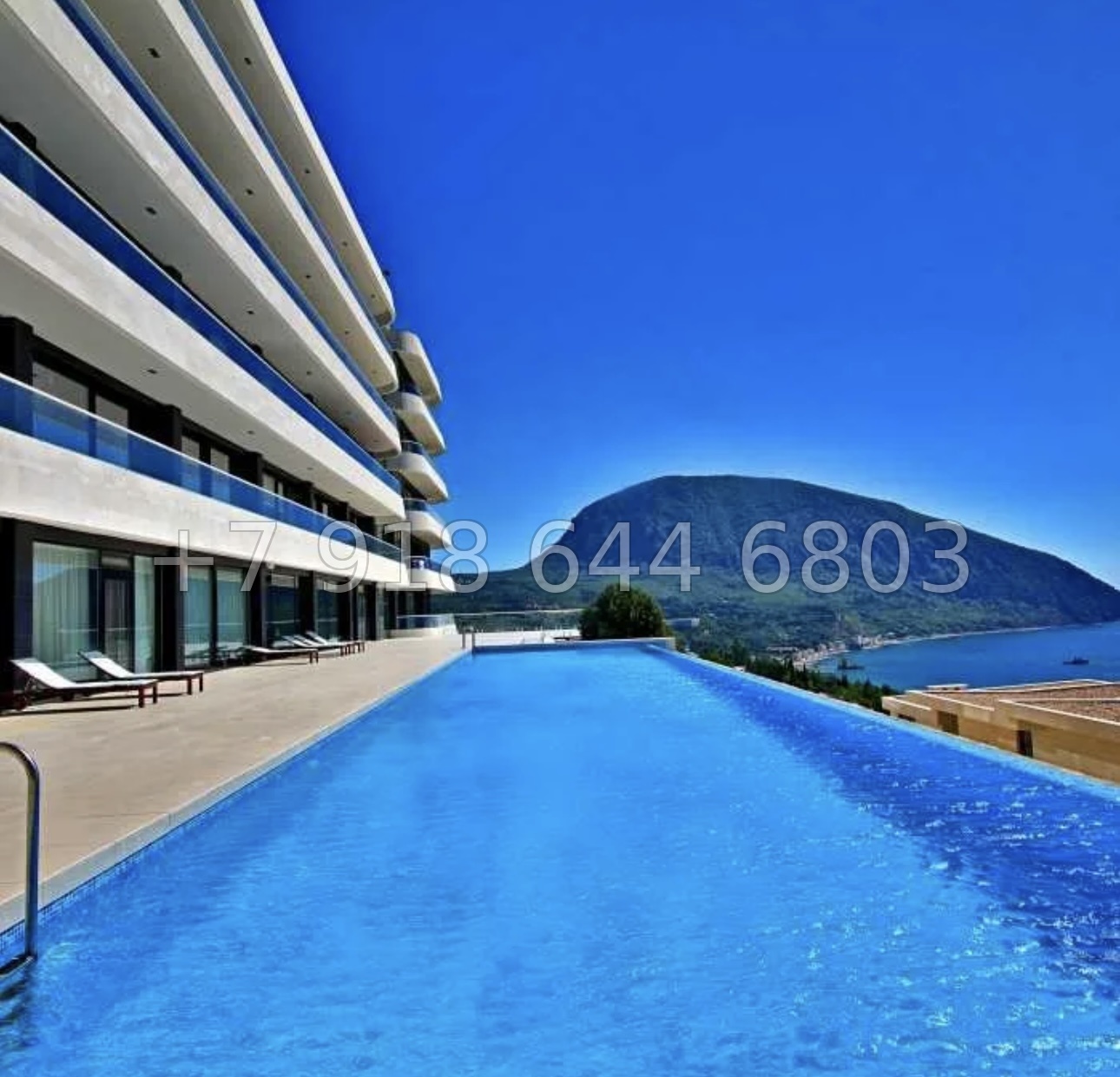 № 20 г. Ялта Гурзуф вид на море - миниатюра 2