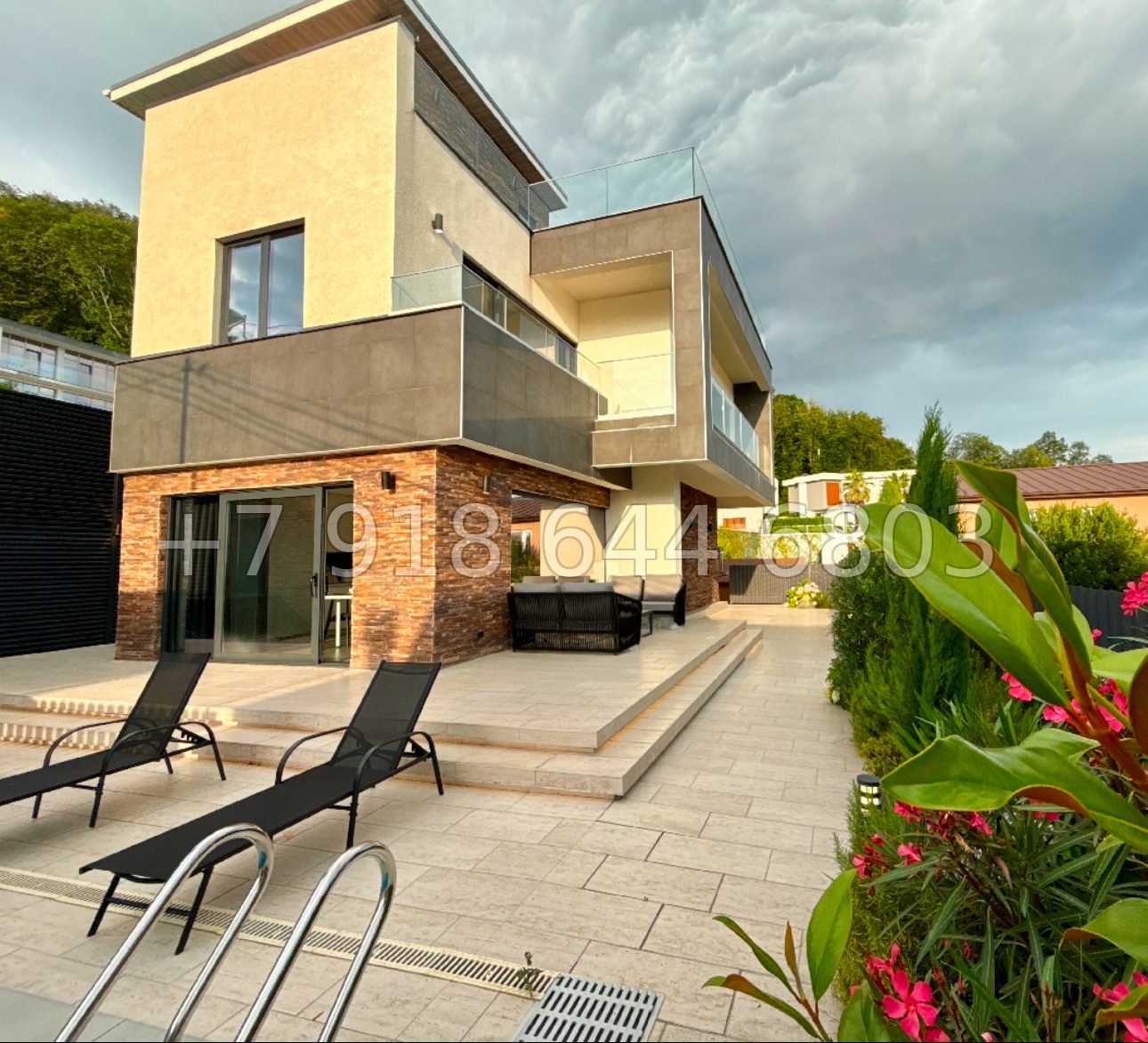 № 61 в. Коттедж с бассейном и новым ремонтом в Сочи Хоста - миниатюра 26