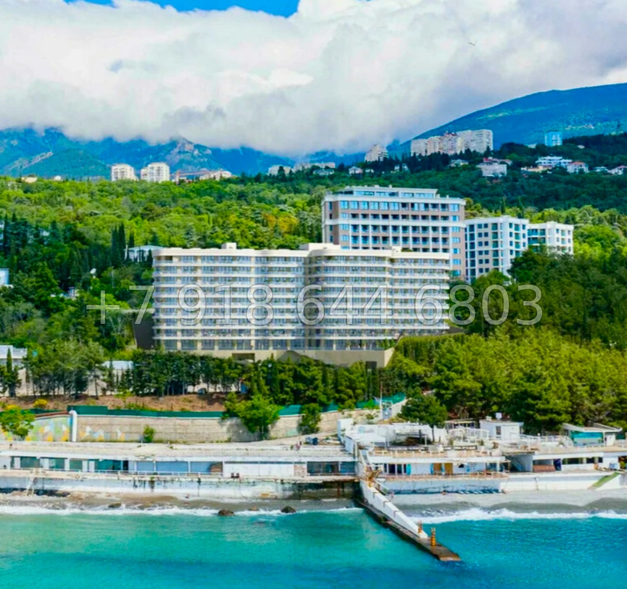 № 54 г. Центр Ялты. АК Sky Plaza 3. Апартаменты на море - миниатюра 25