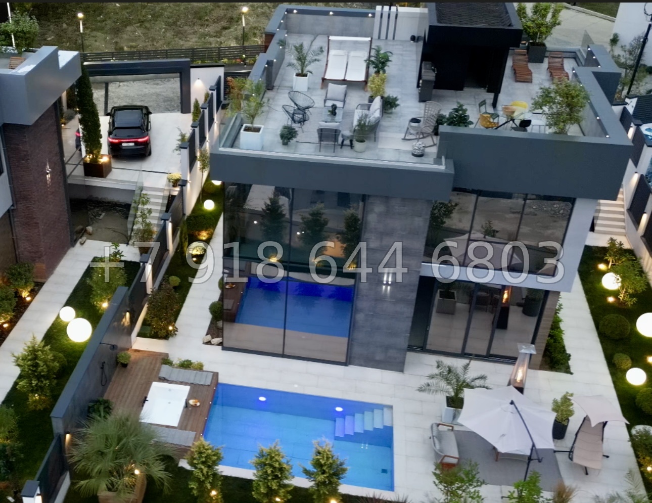 № 85 Б. Дом с бассейном и с видом на море в Сочи  - миниатюра 19