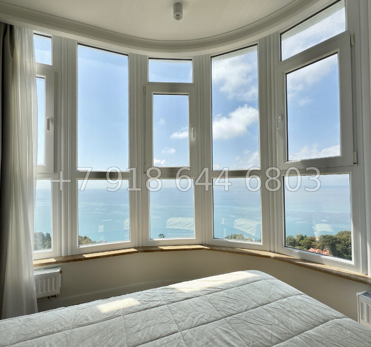 № 576 р. Двухкомнатная квартира с прямым видом на море в городе Сочи  - миниатюра 3