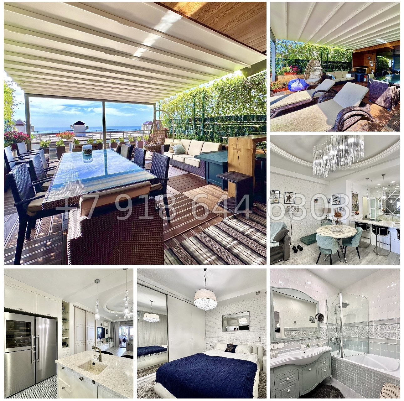 № 32е. Квартира с бассейном в роскошном ЖК Лазурный Берег Сочи - миниатюра 15