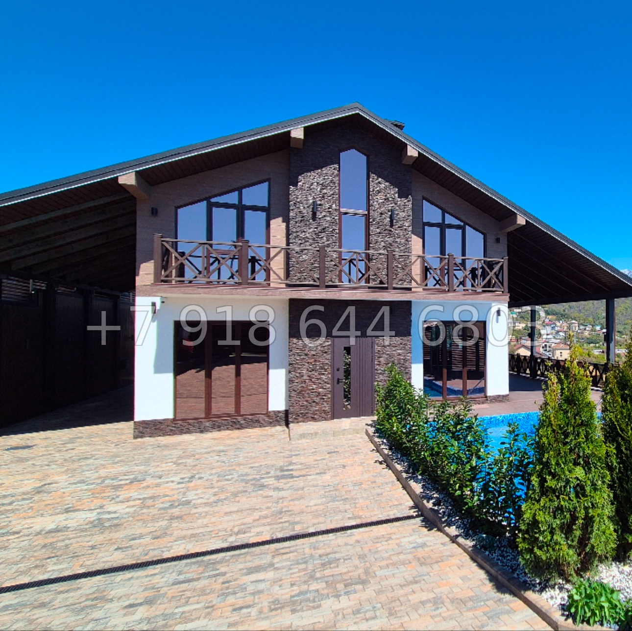 № 247 в. Дом с бассейном в Адлере  - миниатюра 15