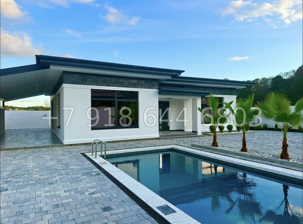 № 9 Б. Одноэтажный дом с бассейном в Адлере  - миниатюра 10