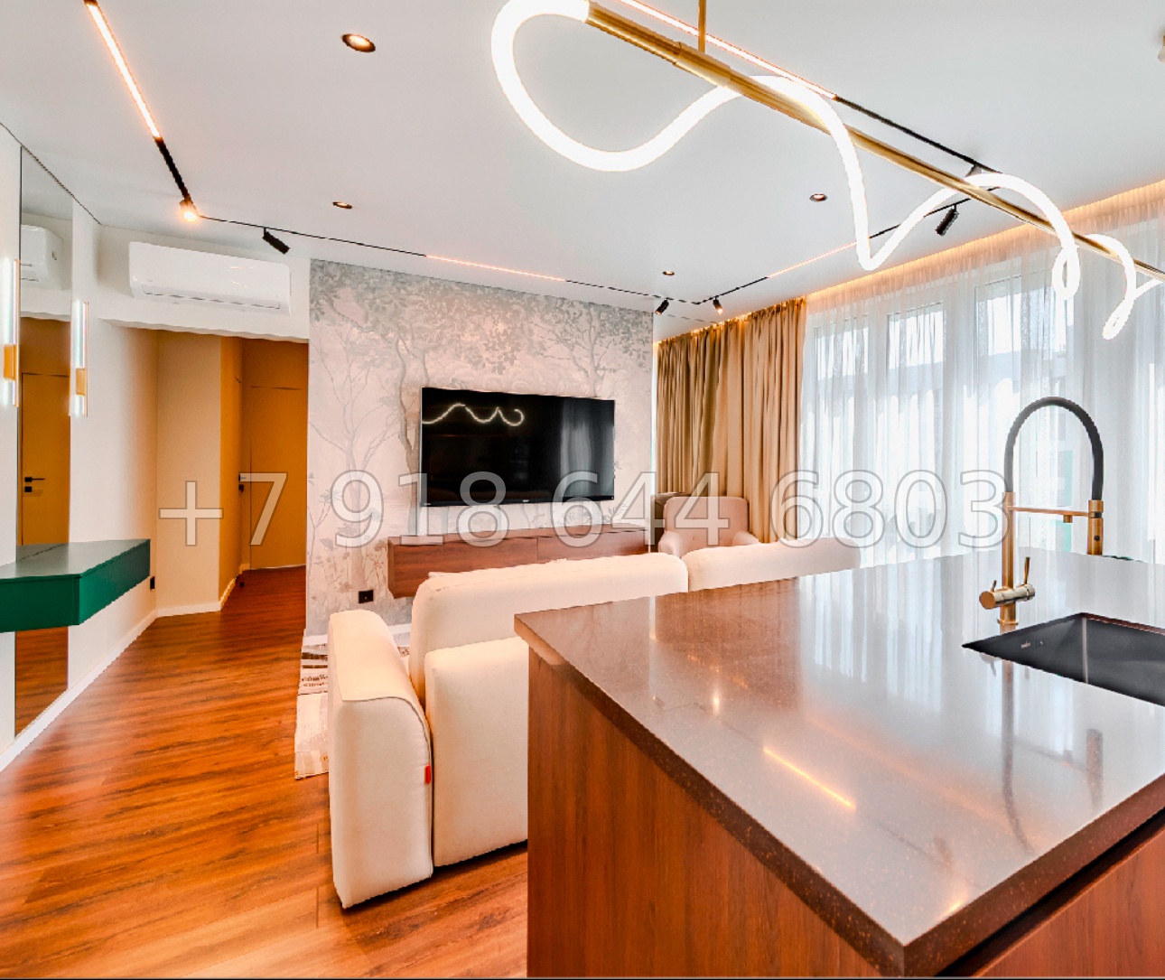 № 16р. Квартира в ЖК 123 города Сочи. Дорогой ремонт  - миниатюра 14