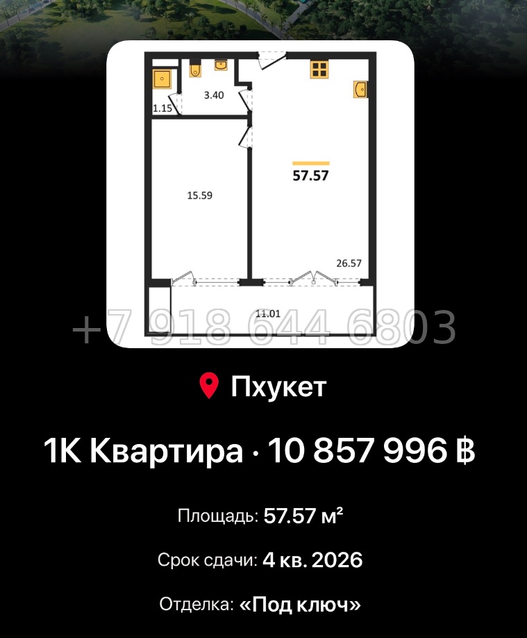 № 3. Пхукет AYANA Heights Seaview Residence T.H. Group Phuket Co., Ltd Банг Тао пляж район - миниатюра 99